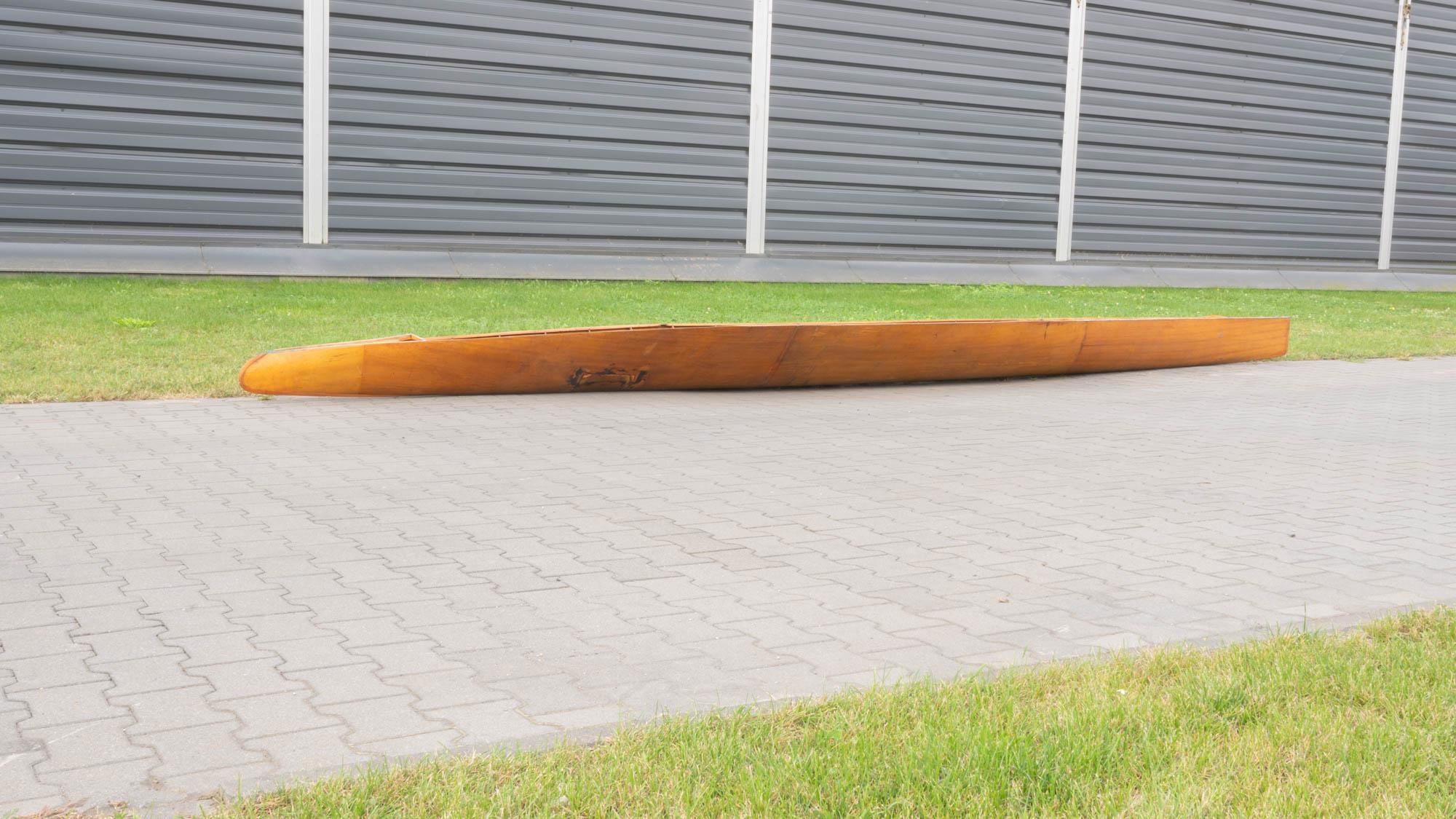 20th Century Czech Wooden Racing Kayak 1