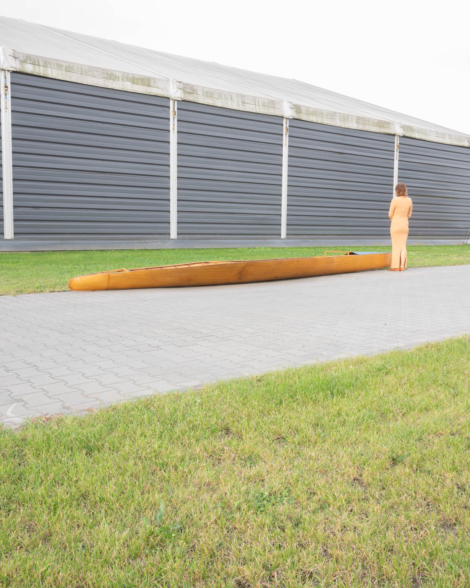20th Century Czech Wooden Racing Kayak For Sale 2
