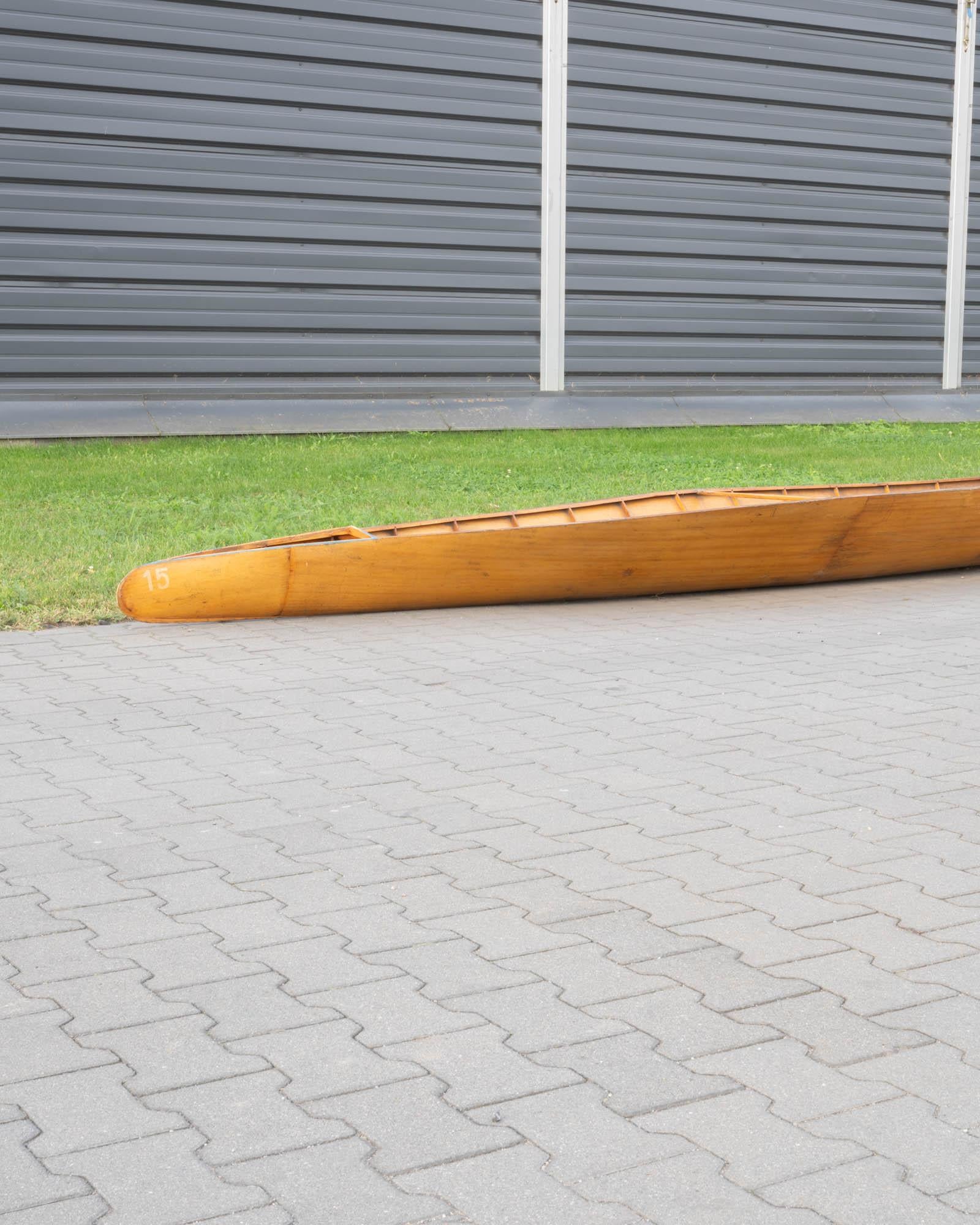20th Century Czech Wooden Racing Kayak For Sale 3