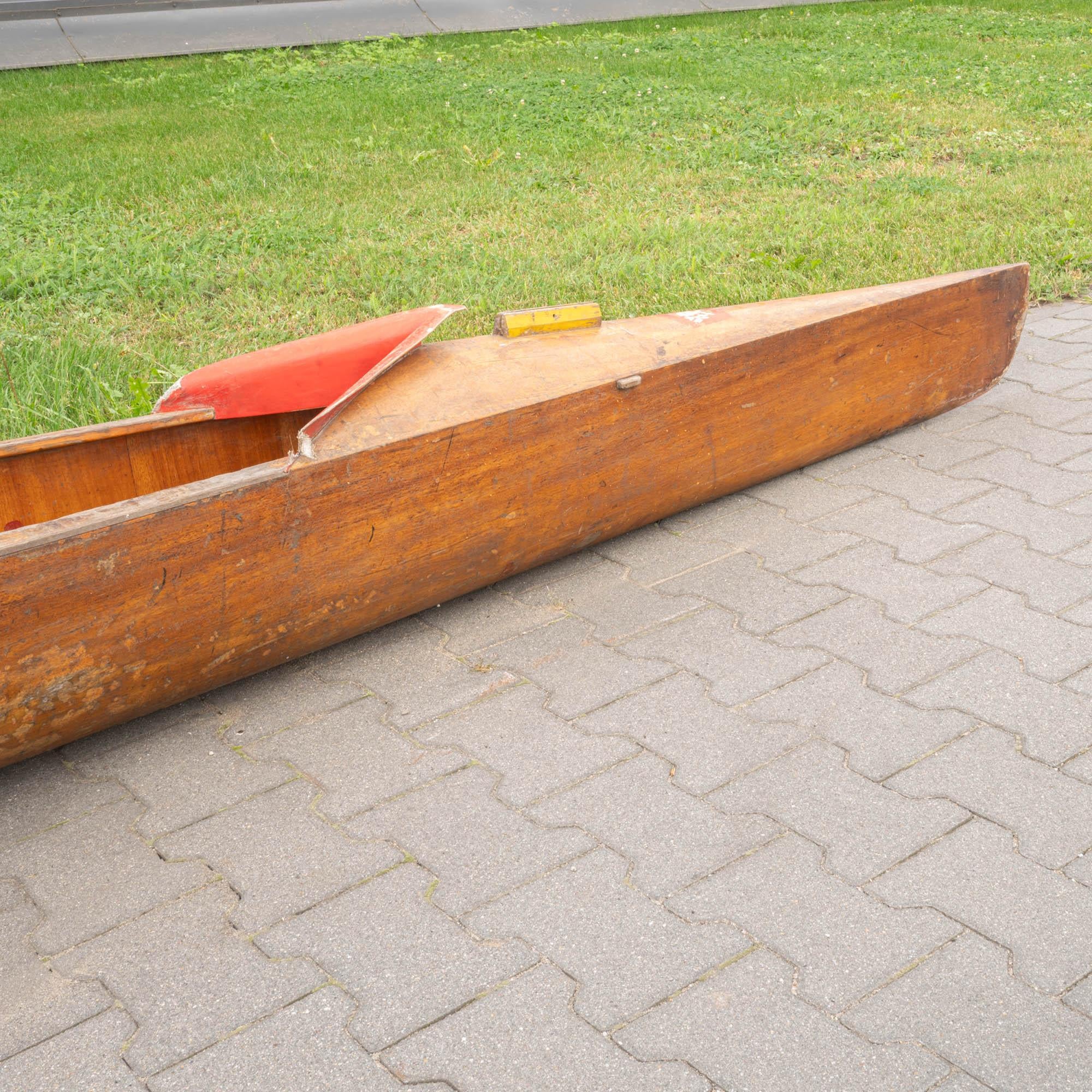 20th Century Czech Wooden Racing Kayak 3