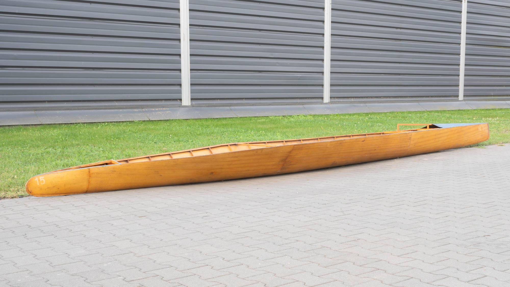 20th Century Czech Wooden Racing Kayak For Sale 4