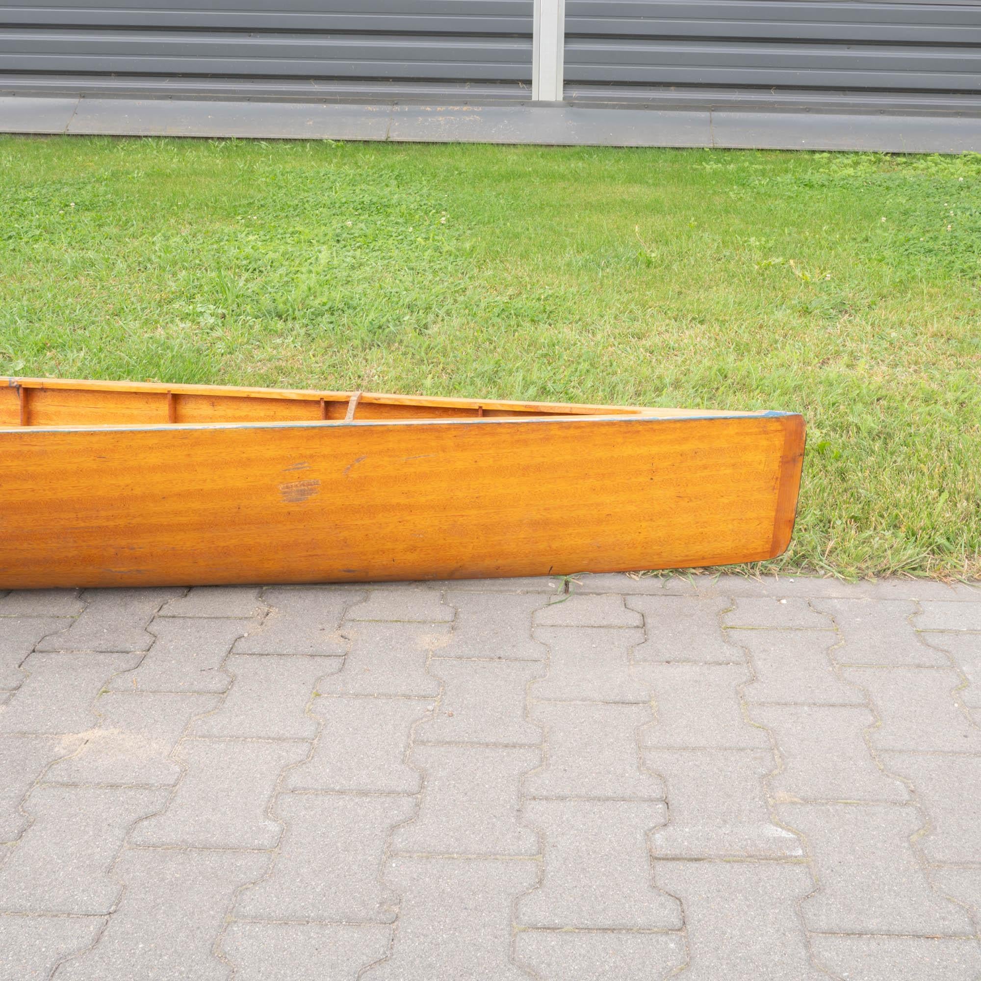 20th Century Czech Wooden Racing Kayak 4