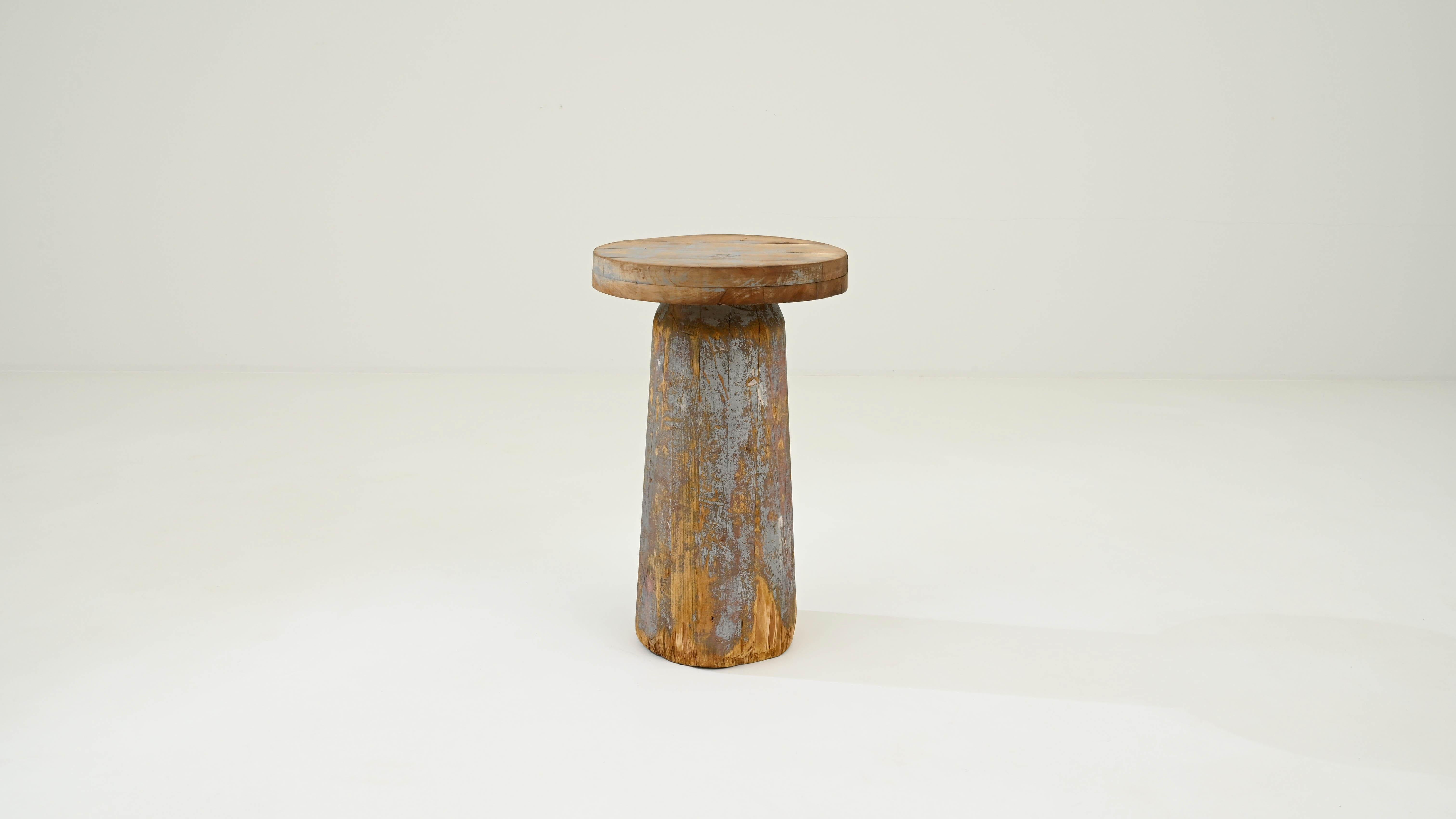 20th Century Czech Wooden Stool For Sale 3