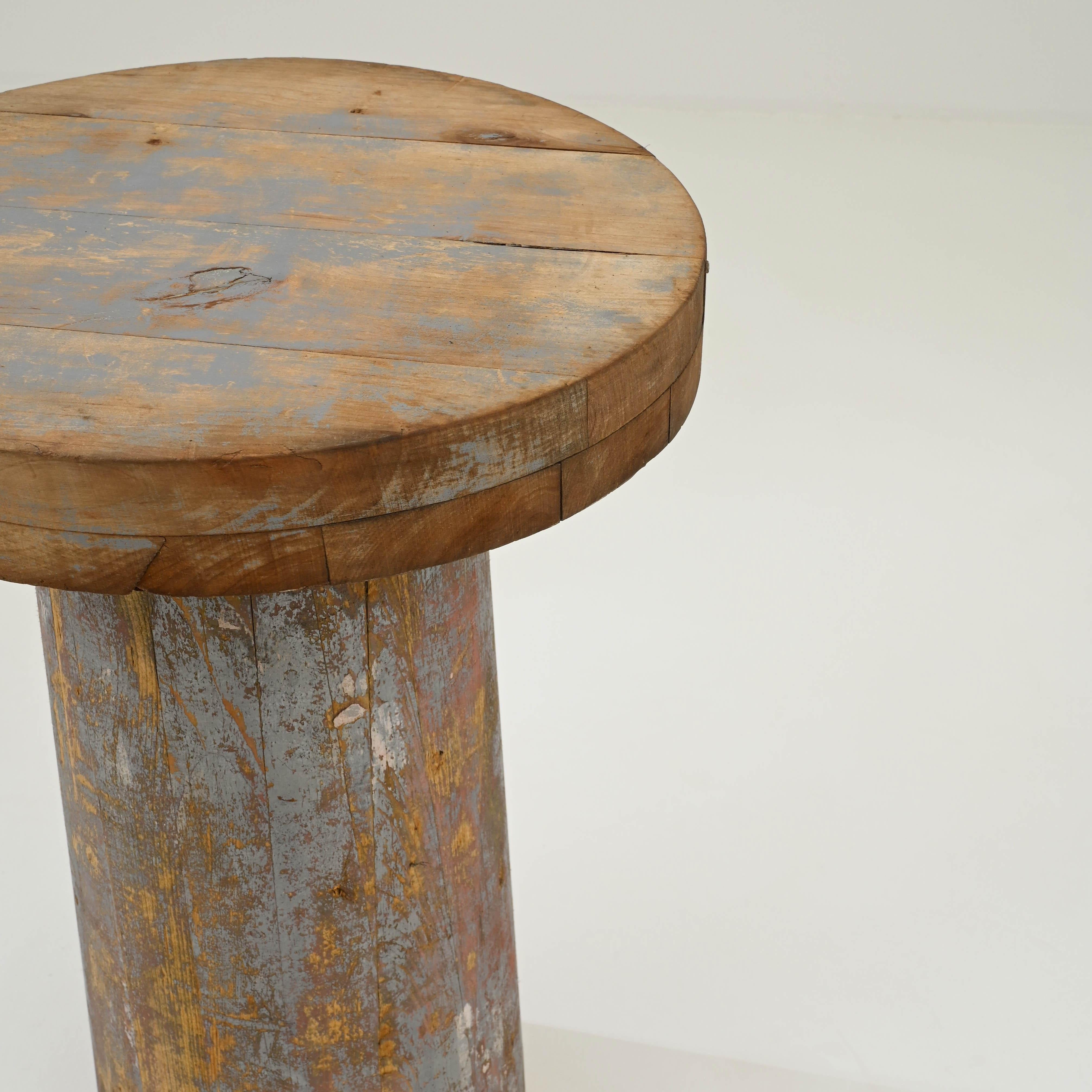 20th Century Czech Wooden Stool For Sale 4