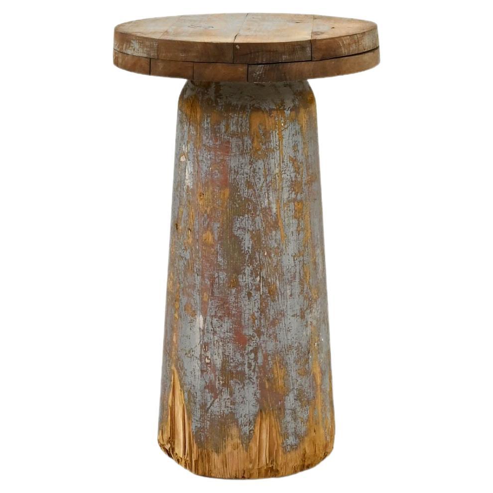 Tabouret en bois tchèque du 20e siècle