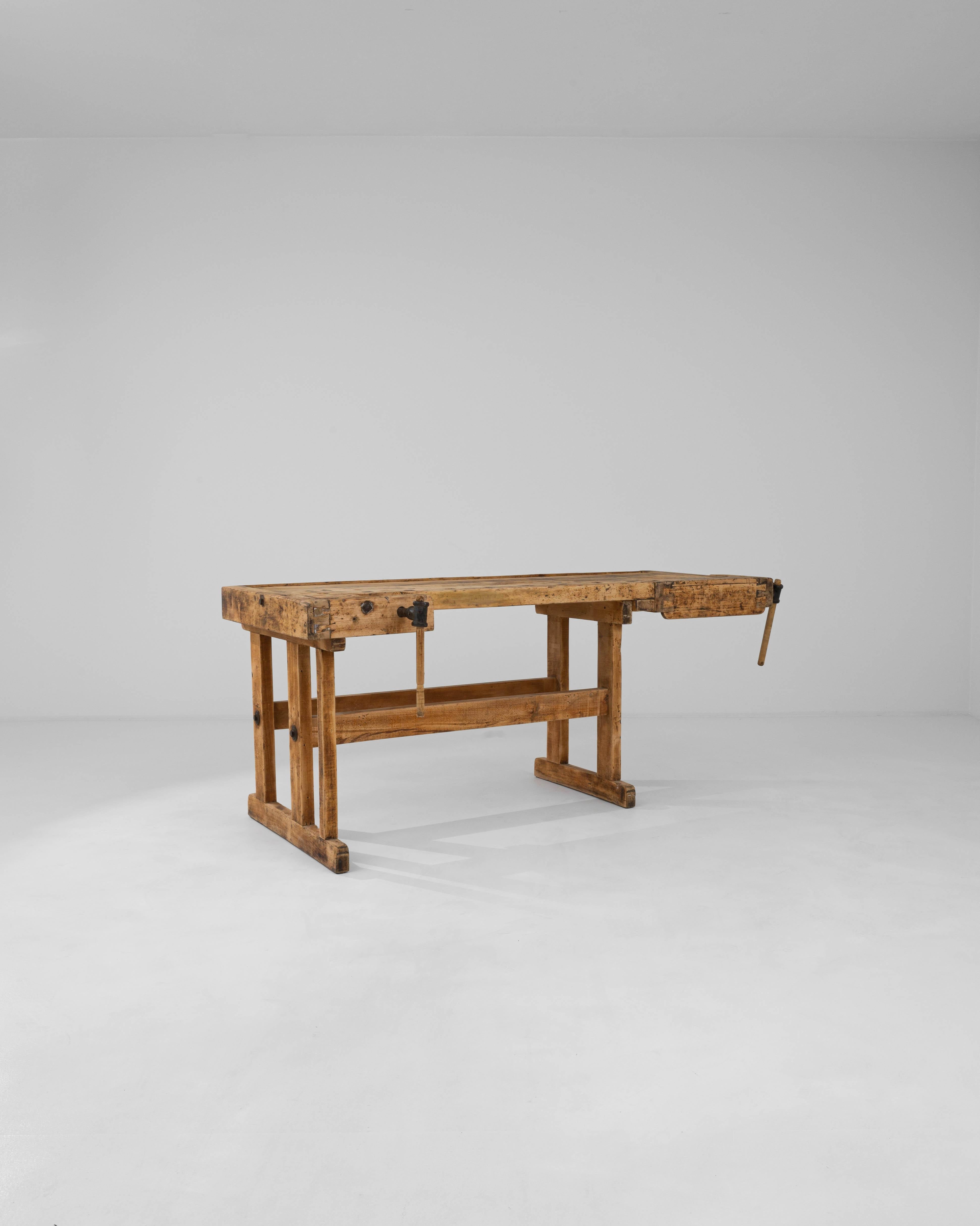 20th Century Czech Wooden Work Table For Sale 1