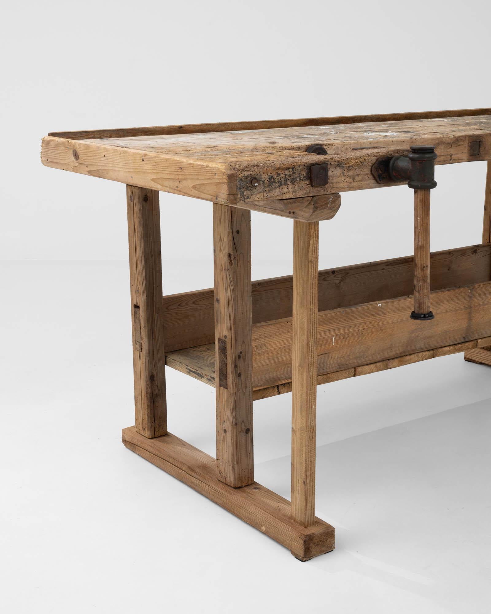 20th Century Czech Wooden Work Table For Sale 2