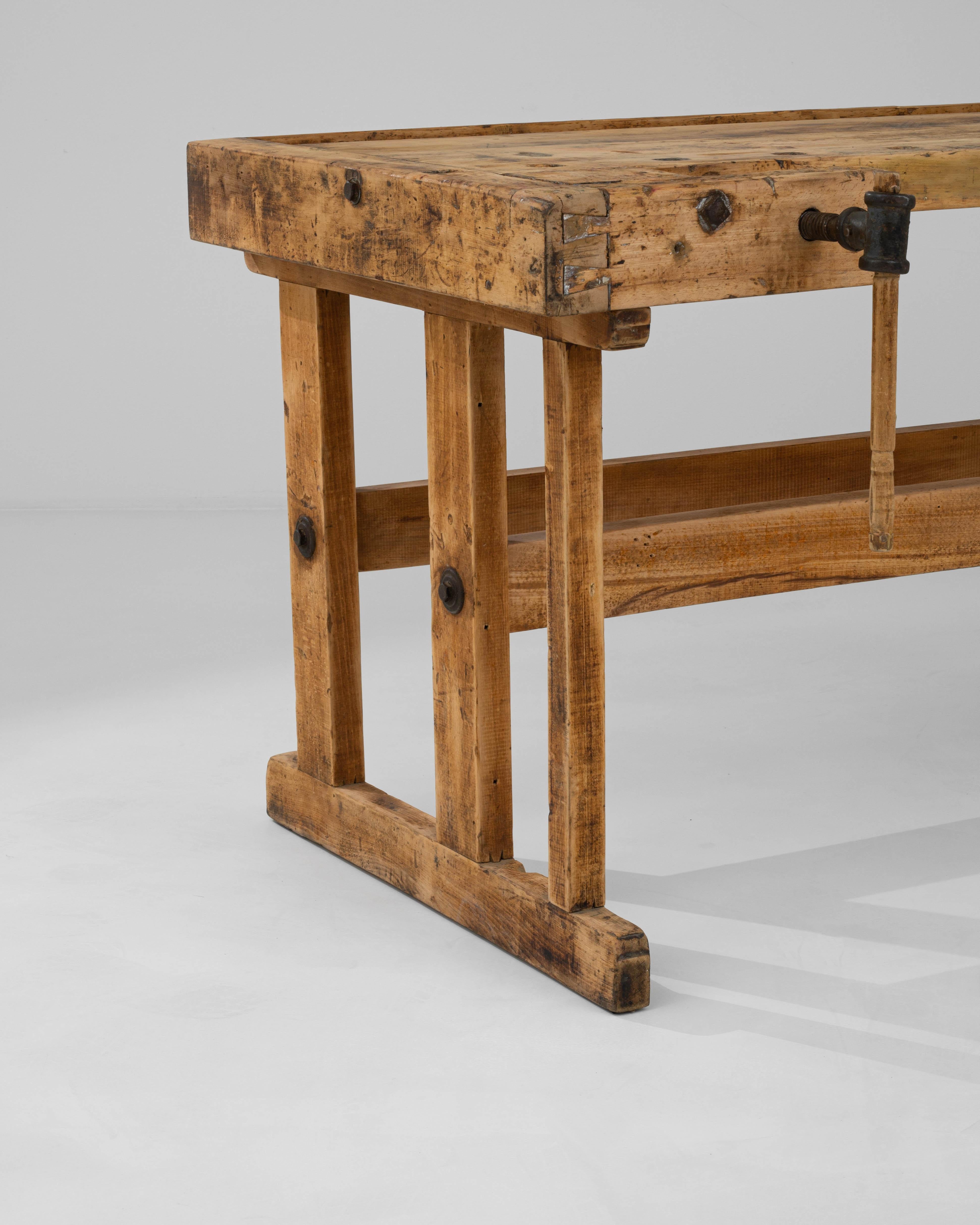 20th Century Czech Wooden Work Table For Sale 3