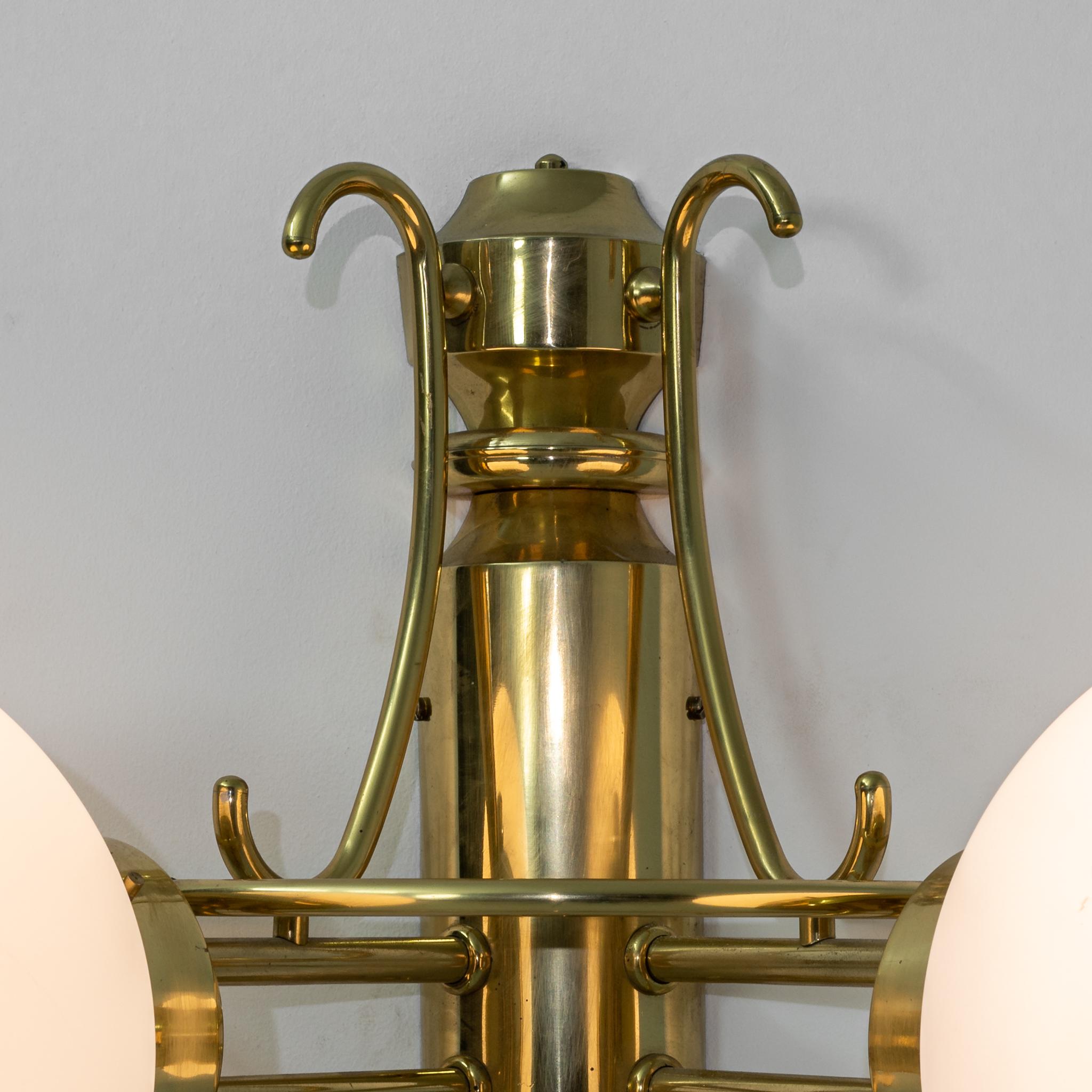 20th Century Czechia Brass Wall Sconce For Sale 3