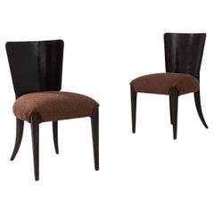 20th Century Czechia Upholstered Chairs By J. Halabala, a Pair