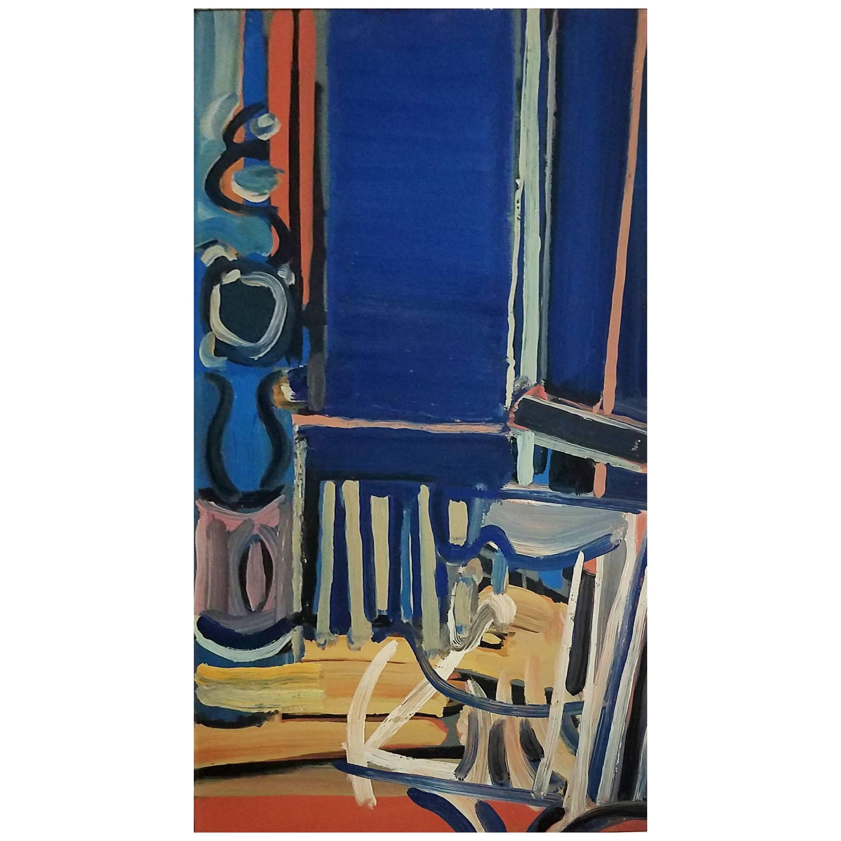 A 20th century abstract still life by Daniel Clesse, painted in Montpellier, France in 1970.

Daniel Clesse was a French painter born in 1932 Paris, France and passed away in 2016. He and his wife Christiane Clesse dedicated their lives to