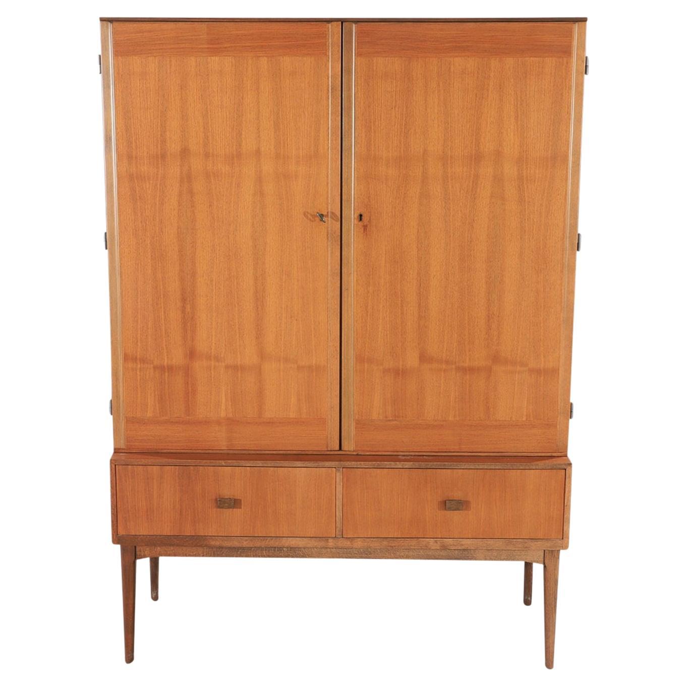 20th Century Danish Beech Dining Room Cabinet - Vintage Scandinavian Buffet