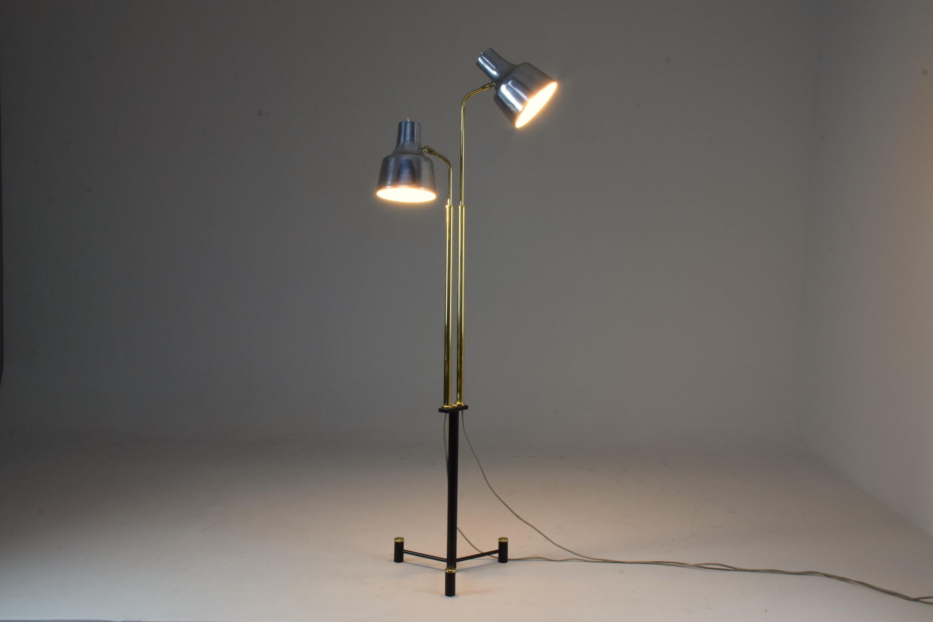 20th Century Danish Double Floor Lamp by Fog & Morup, 1960s 8