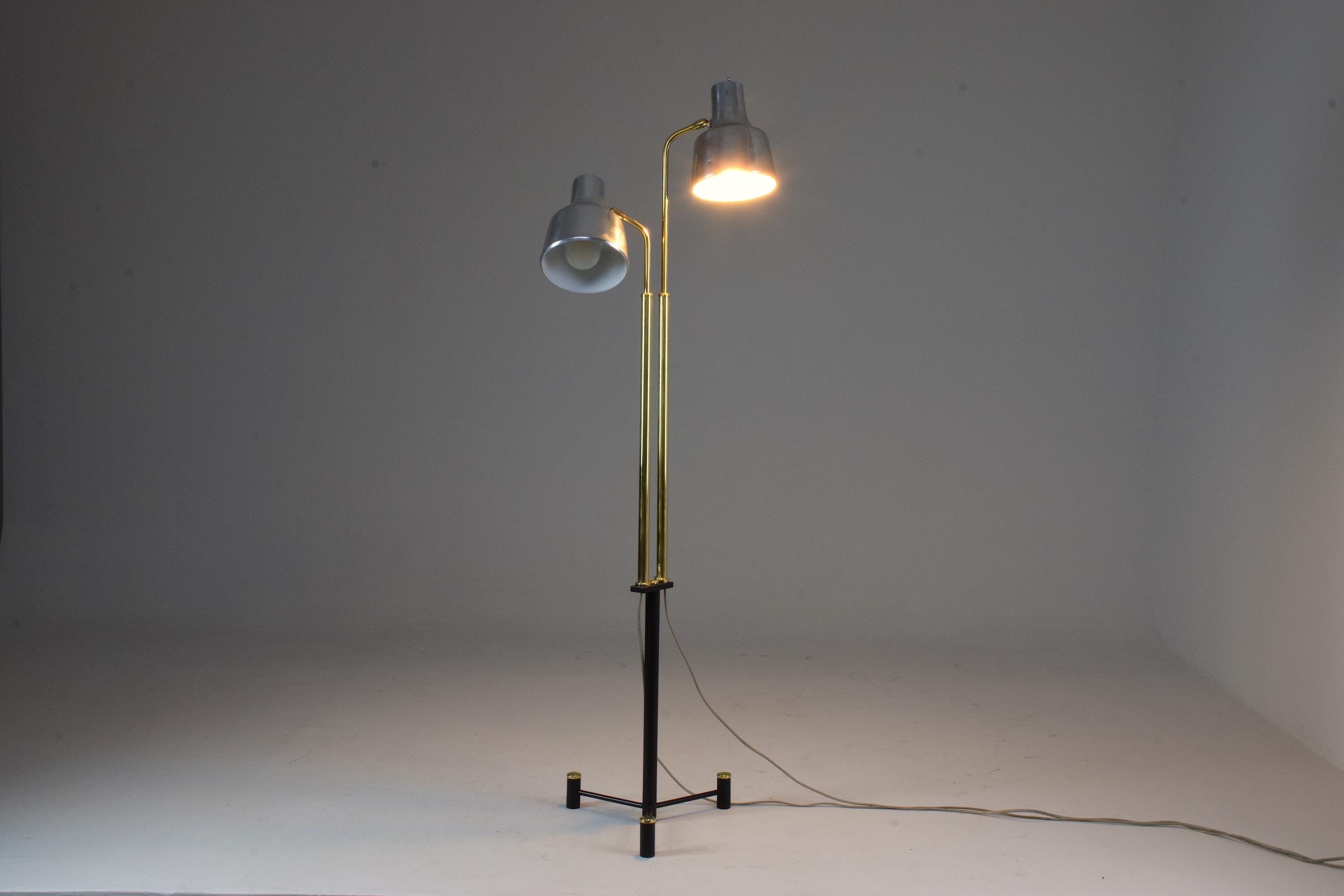20th Century Danish Double Floor Lamp by Fog & Morup, 1960s 9