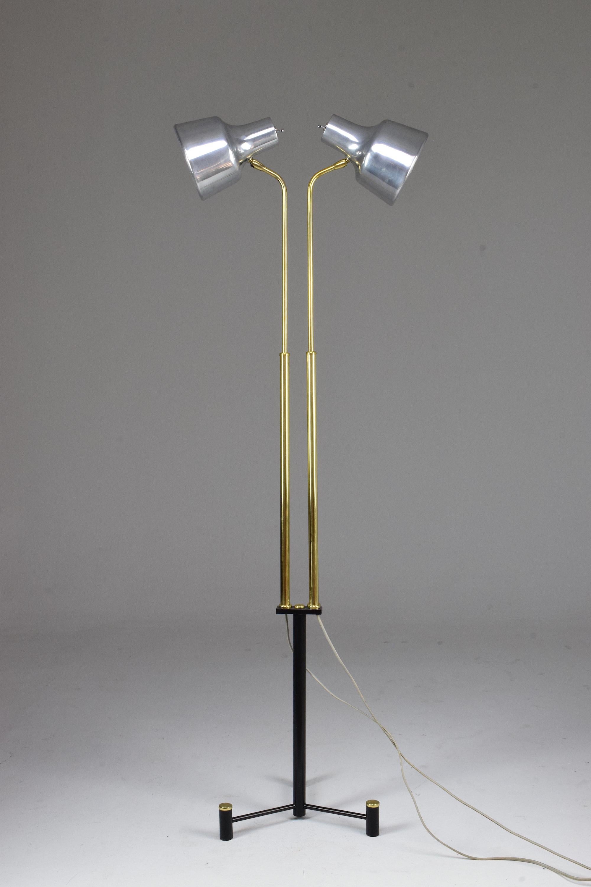 20th Century Danish Double Floor Lamp by Fog & Morup, 1960s 3