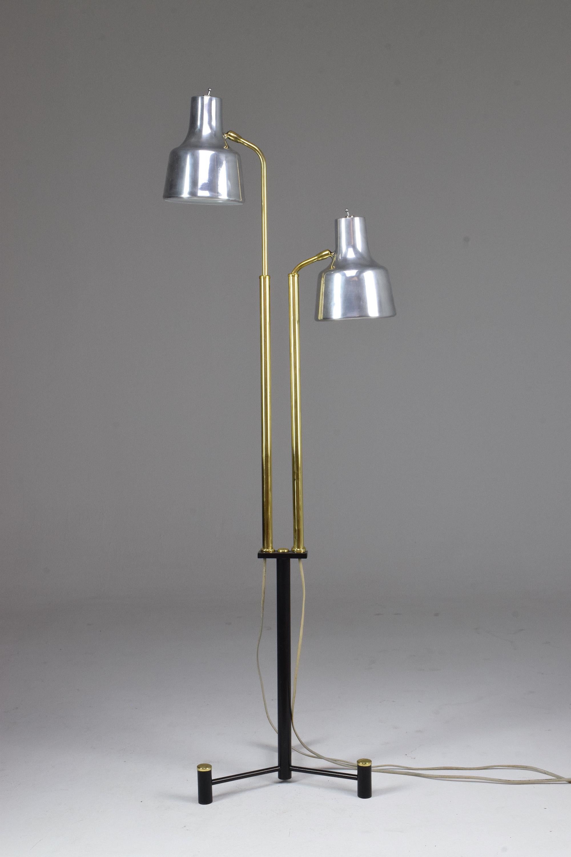 20th Century Danish Double Floor Lamp by Fog & Morup, 1960s 4
