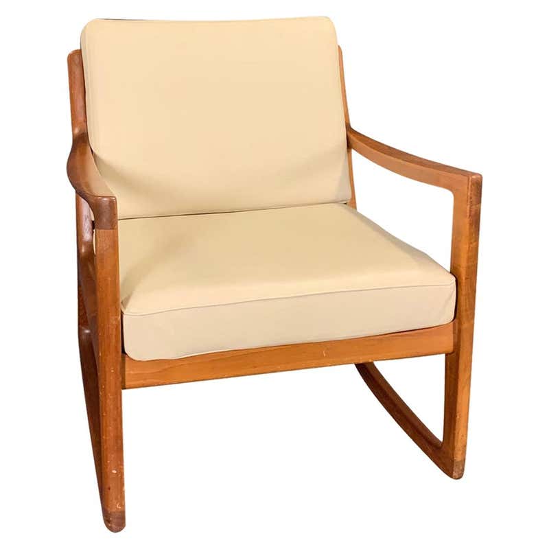 Senator Rocking Chair by Ole Wanscher, 1951, Teak, Anthracite For Sale ...