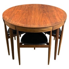 20th Century Danish Frem Røjle Roundette Dining Group, Teak Table by Hans Olsen