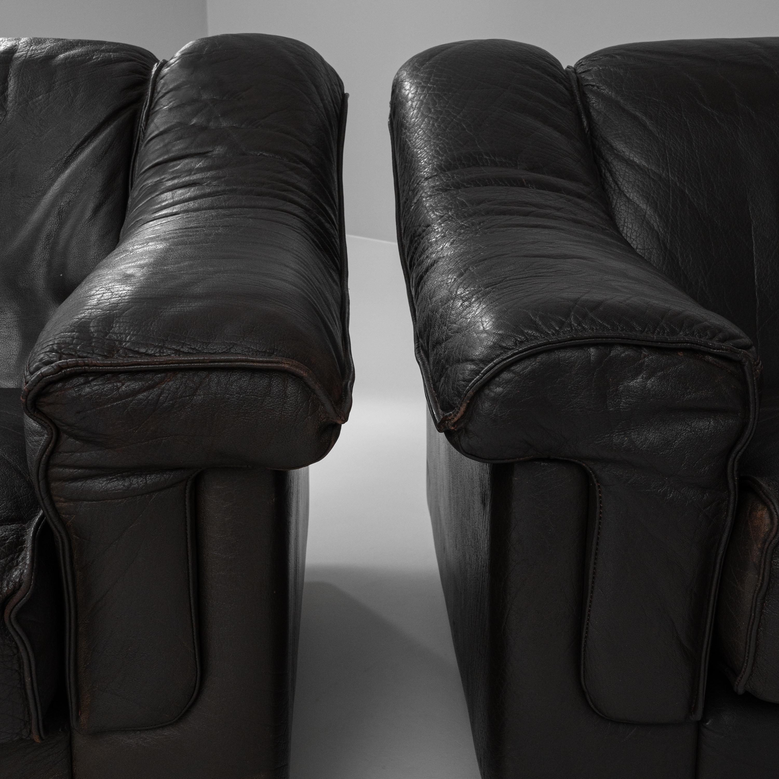 20th Century Danish Leather Armchairs, a Pair For Sale 10