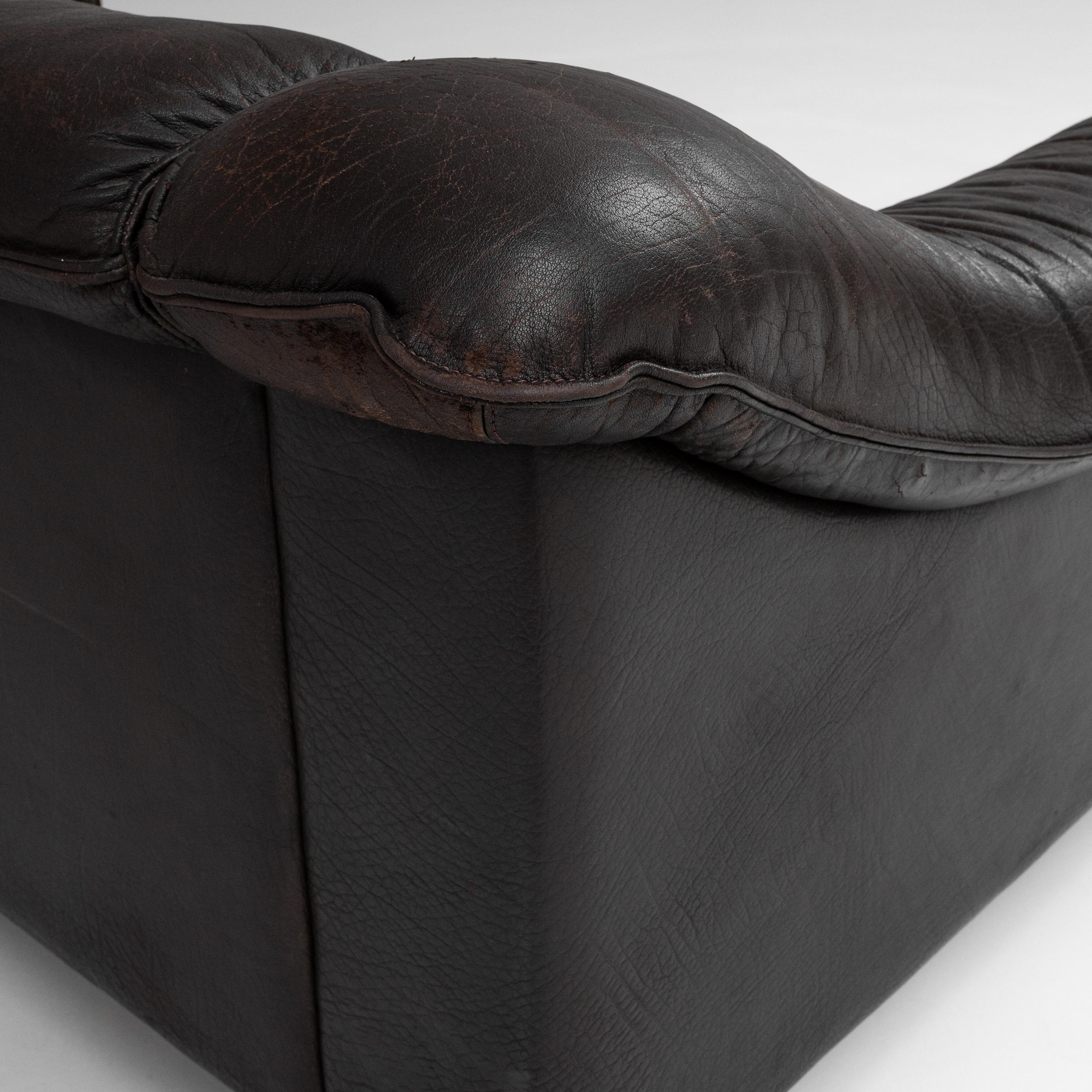 Dänisches Leders Sofa des 20. Jahrhunderts im Angebot 10