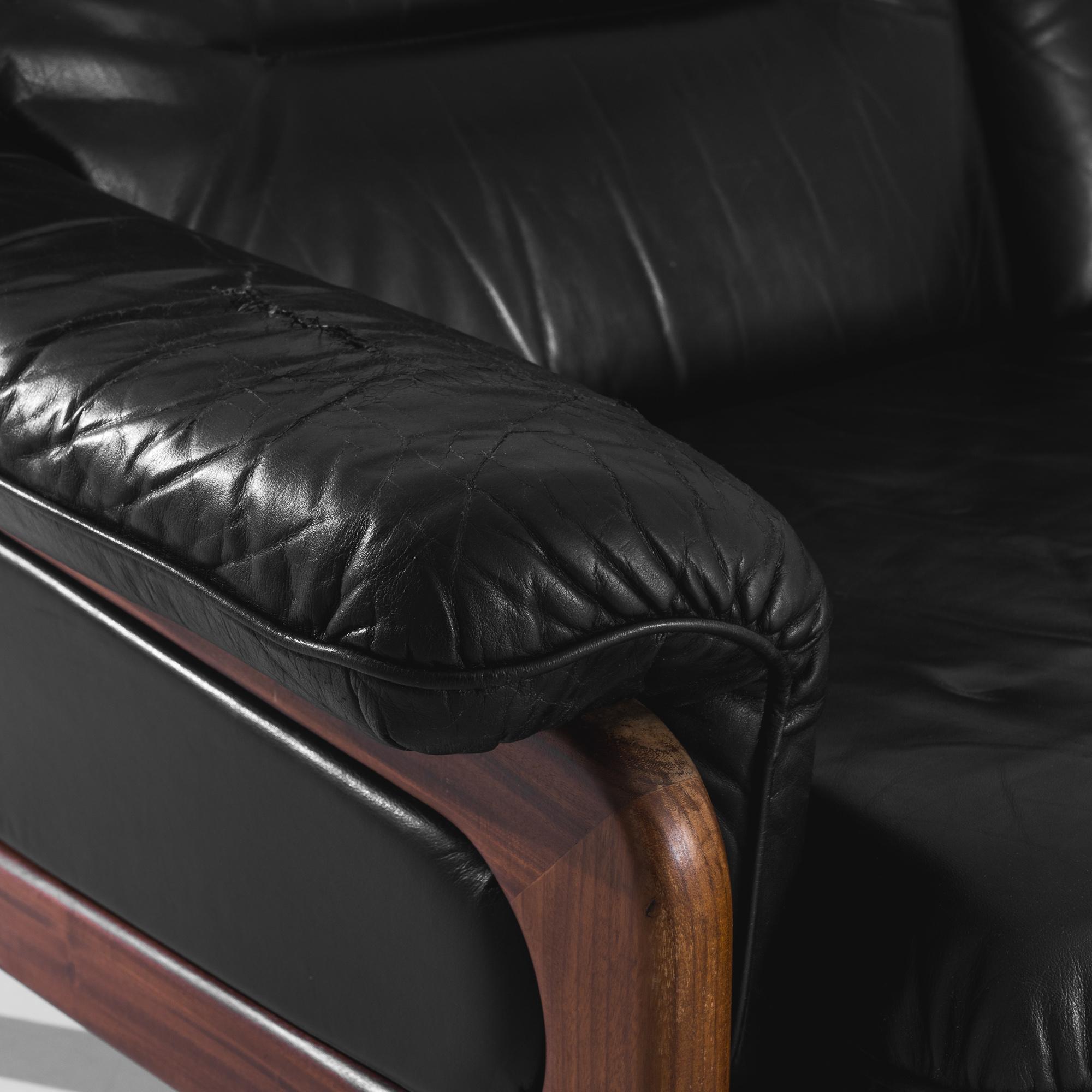 Late 20th Century 20th Century Danish Leather Sofa For Sale
