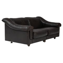 Vintage 20th Century Danish Leather Sofa