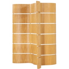 Divisorio in legno di betulla danese del XX secolo - Schermo d'epoca