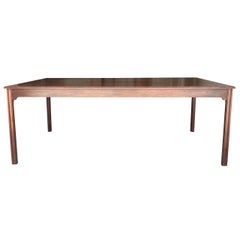 Mesa de comedor vintage danesa moderna de caoba cubana del siglo XX por Kaare Klint