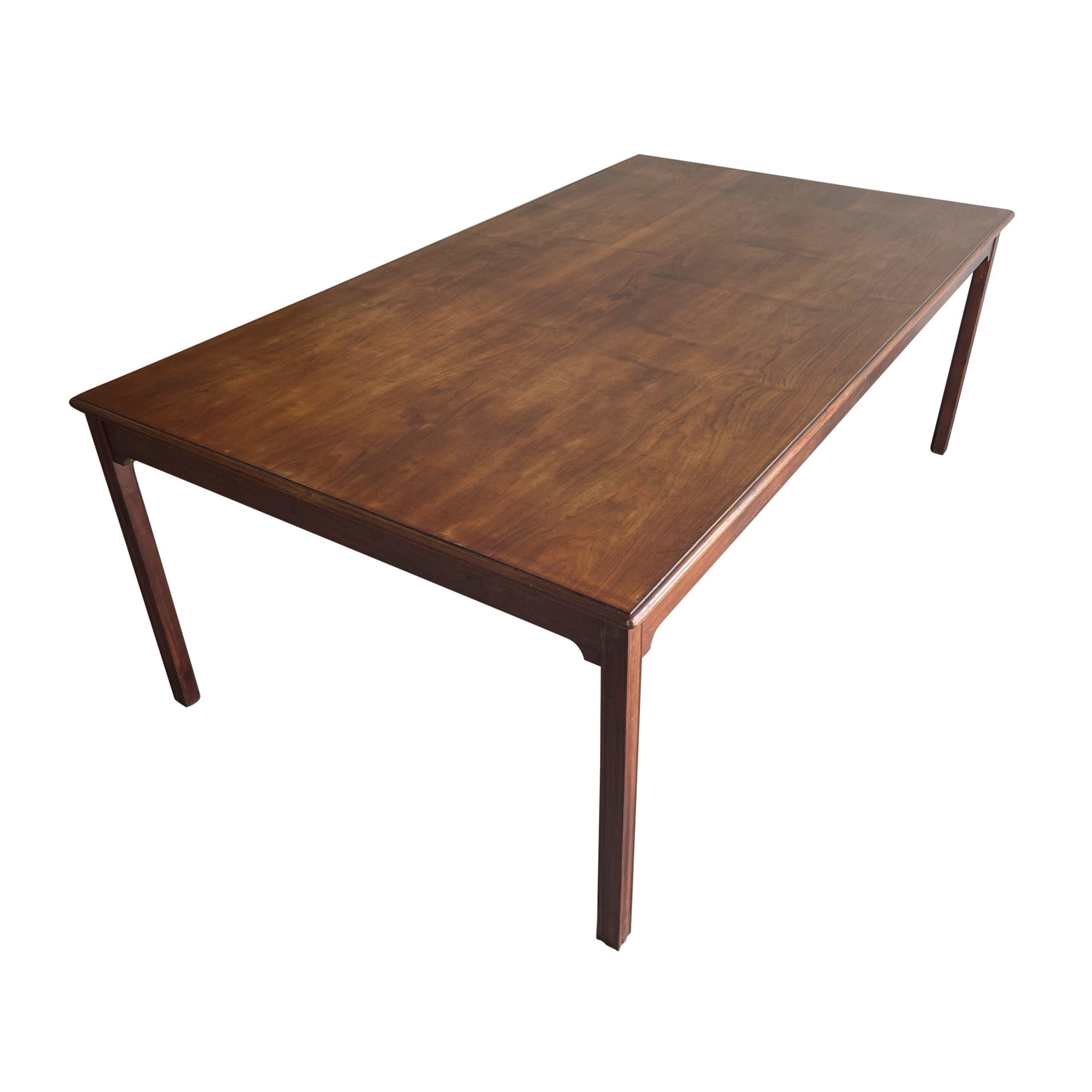 Mid-Century Modern 20th Century Danish Modern Vintage Cuban Mahogany Dining Table by Kaare Klint en vente