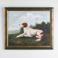 20th Century Danish Original Oil on Canvas Painting of Dog, Signed