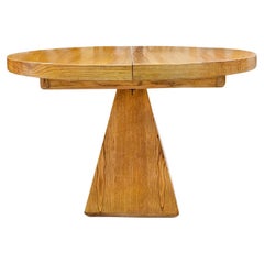 20th Century Danish Oval Extendable Pinewood Dining Table Attributed to Arne Vod
