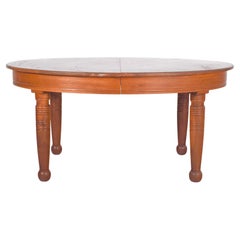 20th Century Danish Oval Oak Dining Table