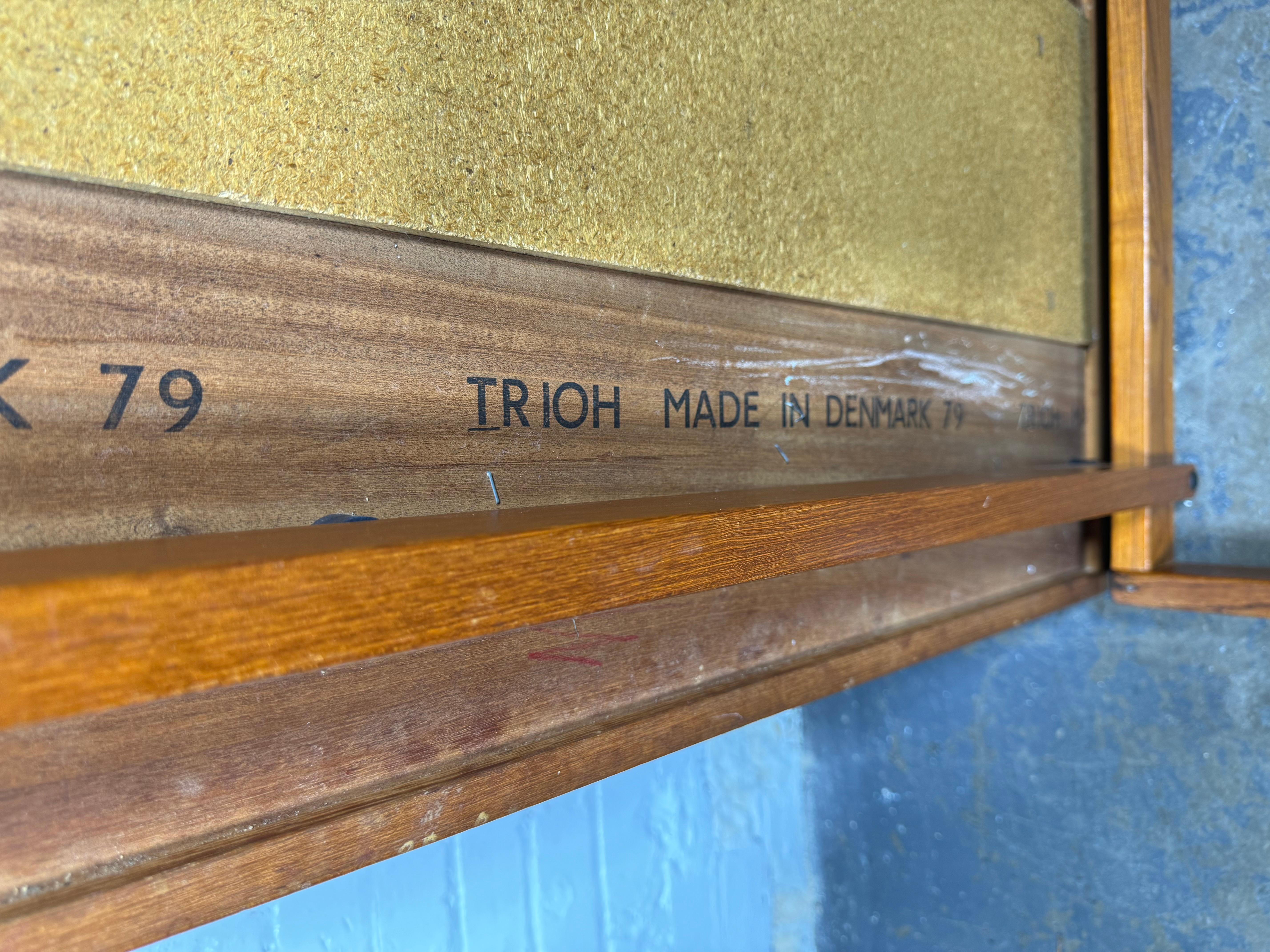 20. Jahrhundert Dänischer Ox Art Kachel & Teak Couchtisch by Trioh im Zustand „Gut“ im Angebot in Buffalo, NY
