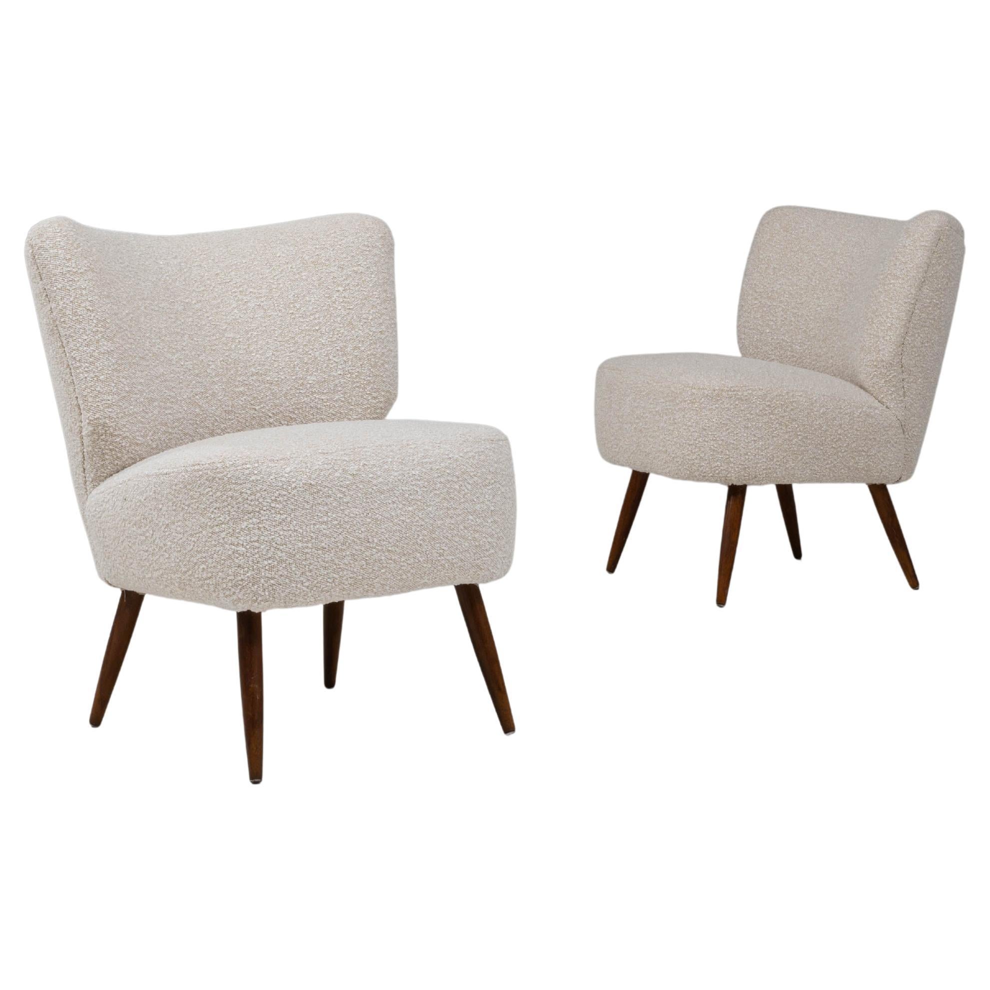 20th Century Danish Pair Of Upholstered Chairs