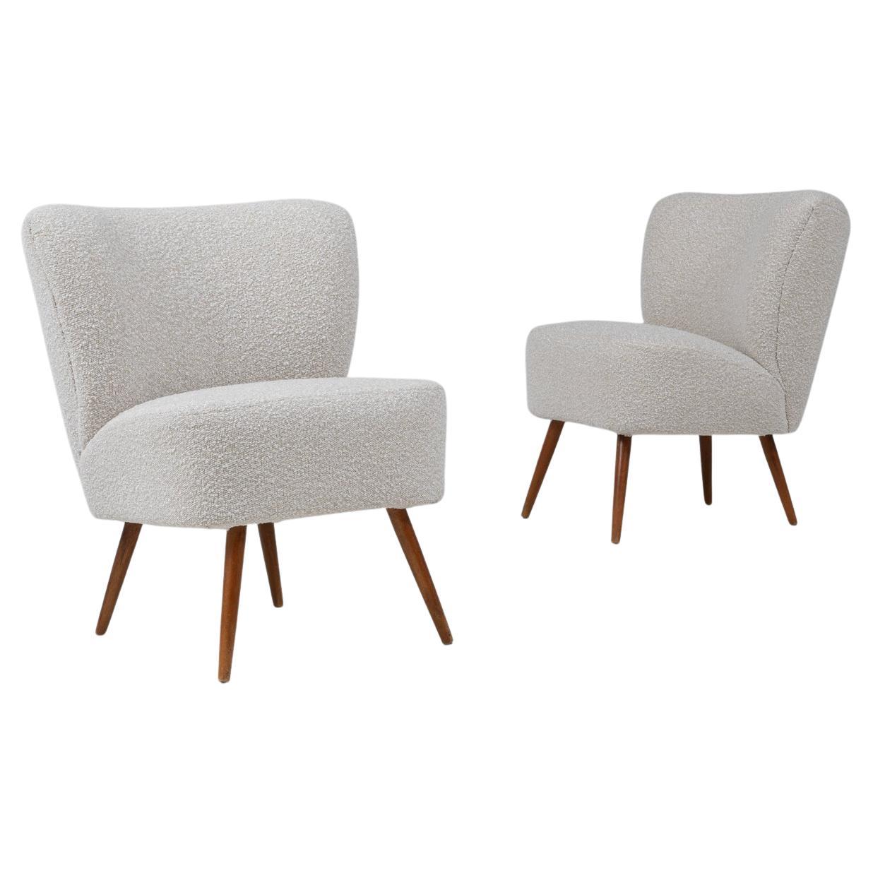 20th Century Danish Pair Of Upholstered Chairs
