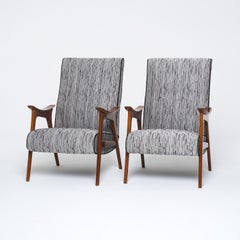 Paire de chaises longues scandinaves en bois de teck du 20e siècle, d'origine danoise