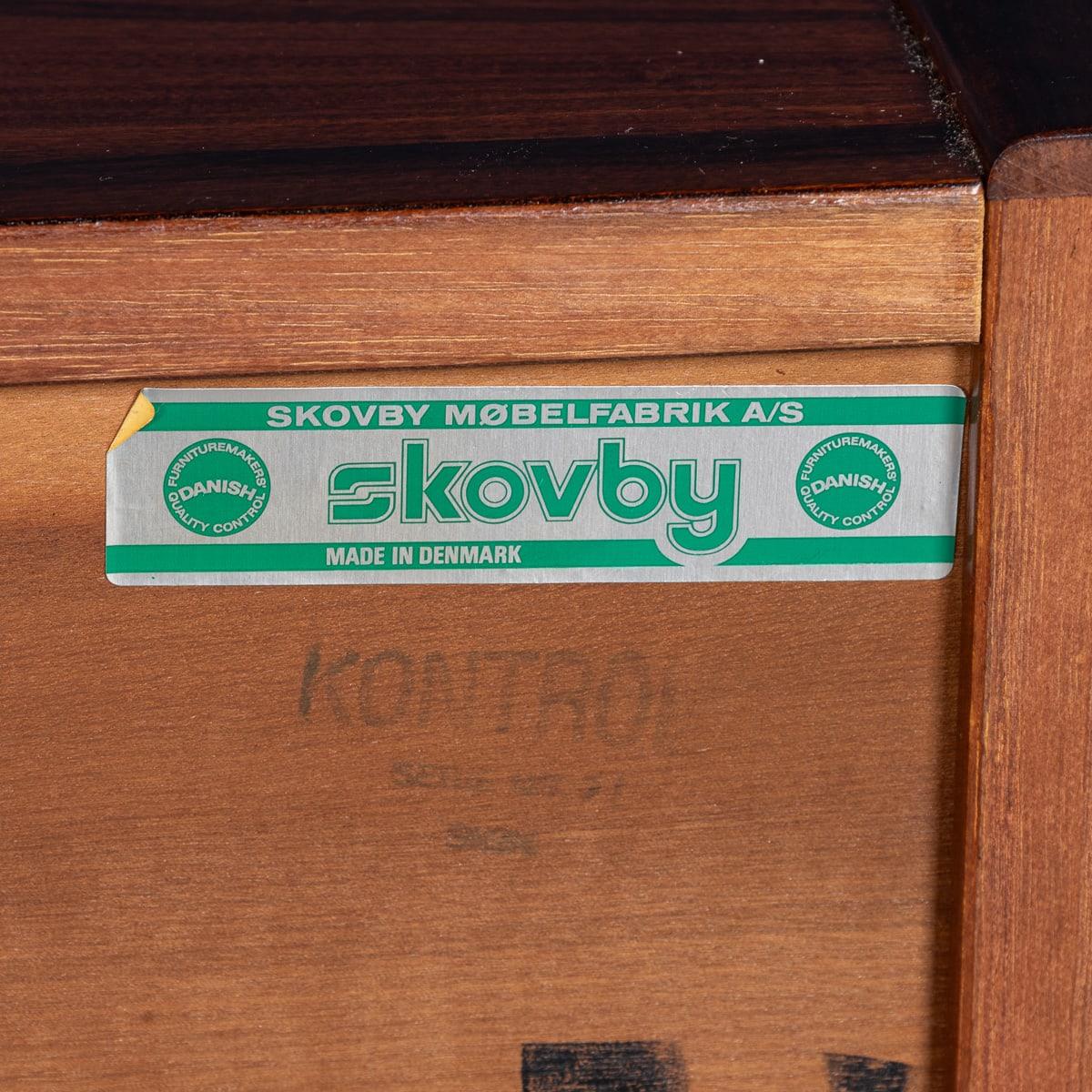 Credenza in palissandro danese del XX secolo di Skovby Møbelfabrik A/S. C.C. in vendita 8
