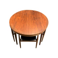 20th Century Danish Frem Røjle Roundette Dining Group, Teak Table by Hans Olsen