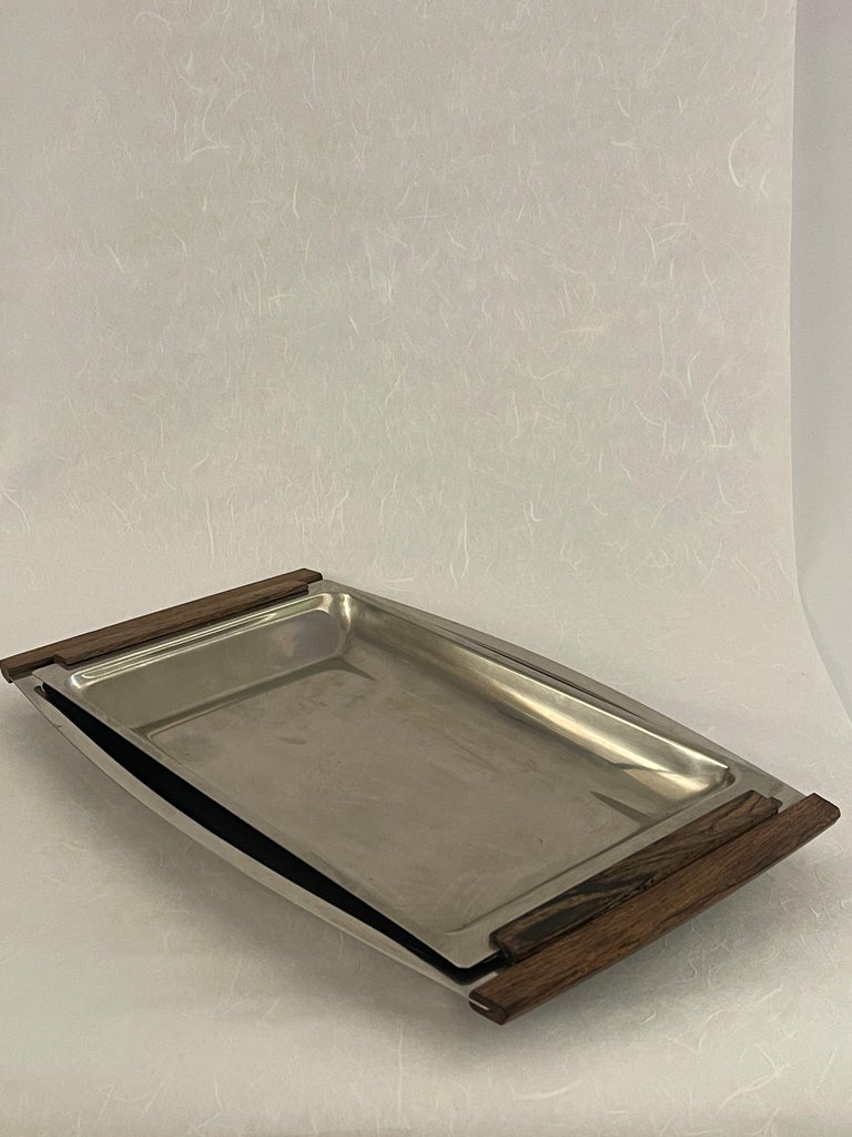 20th Century Danish Stainless Steel Serving Trays For Sale at 1stDibs