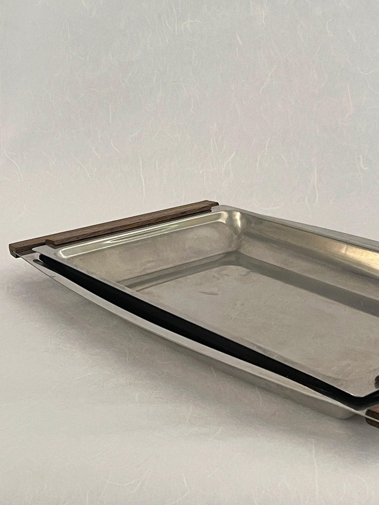 20th Century Danish Stainless Steel Serving Trays For Sale at 1stDibs