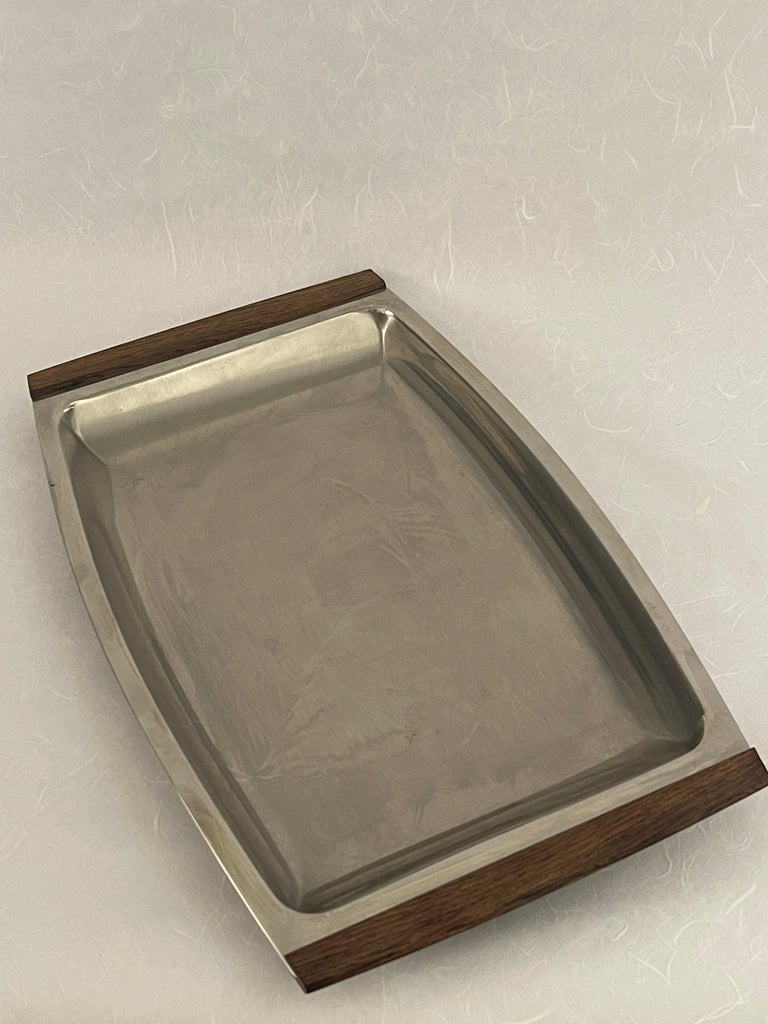 20th Century Danish Stainless Steel Serving Trays For Sale at 1stDibs