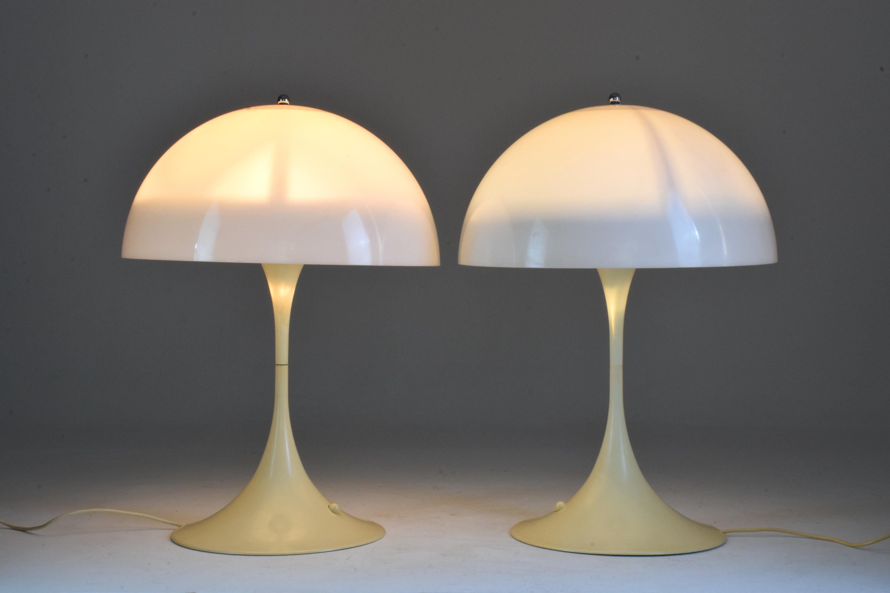 20th Century Danish Table Lamps by Verner Panton for Louis Poulsen, 1970s In Good Condition In Paris, FR