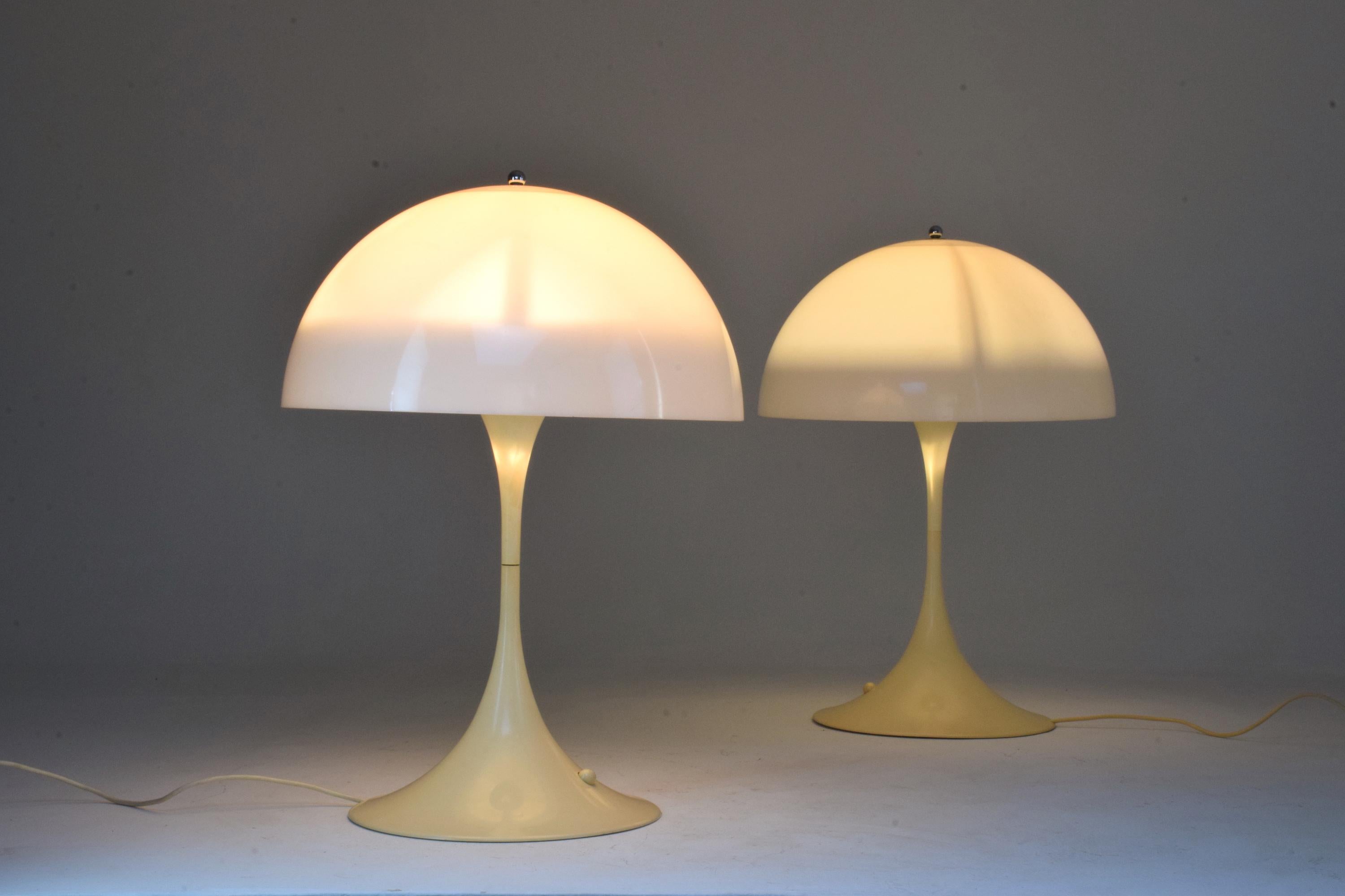 Acrylic 20th Century Danish Table Lamps by Verner Panton for Louis Poulsen, 1970s