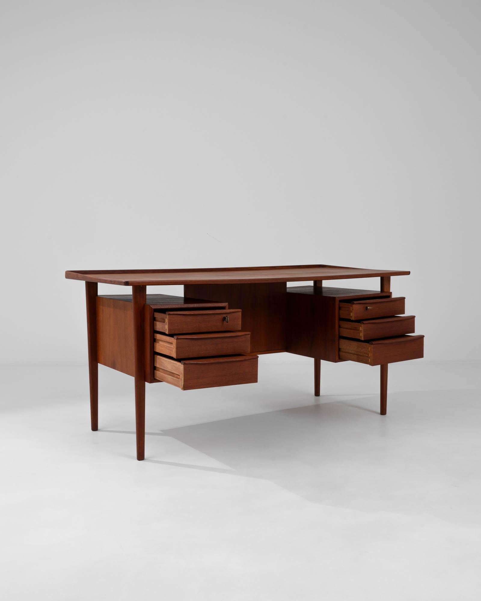 20th Century Danish Teak Desk By Peter Løvig Nielsen For Sale 2