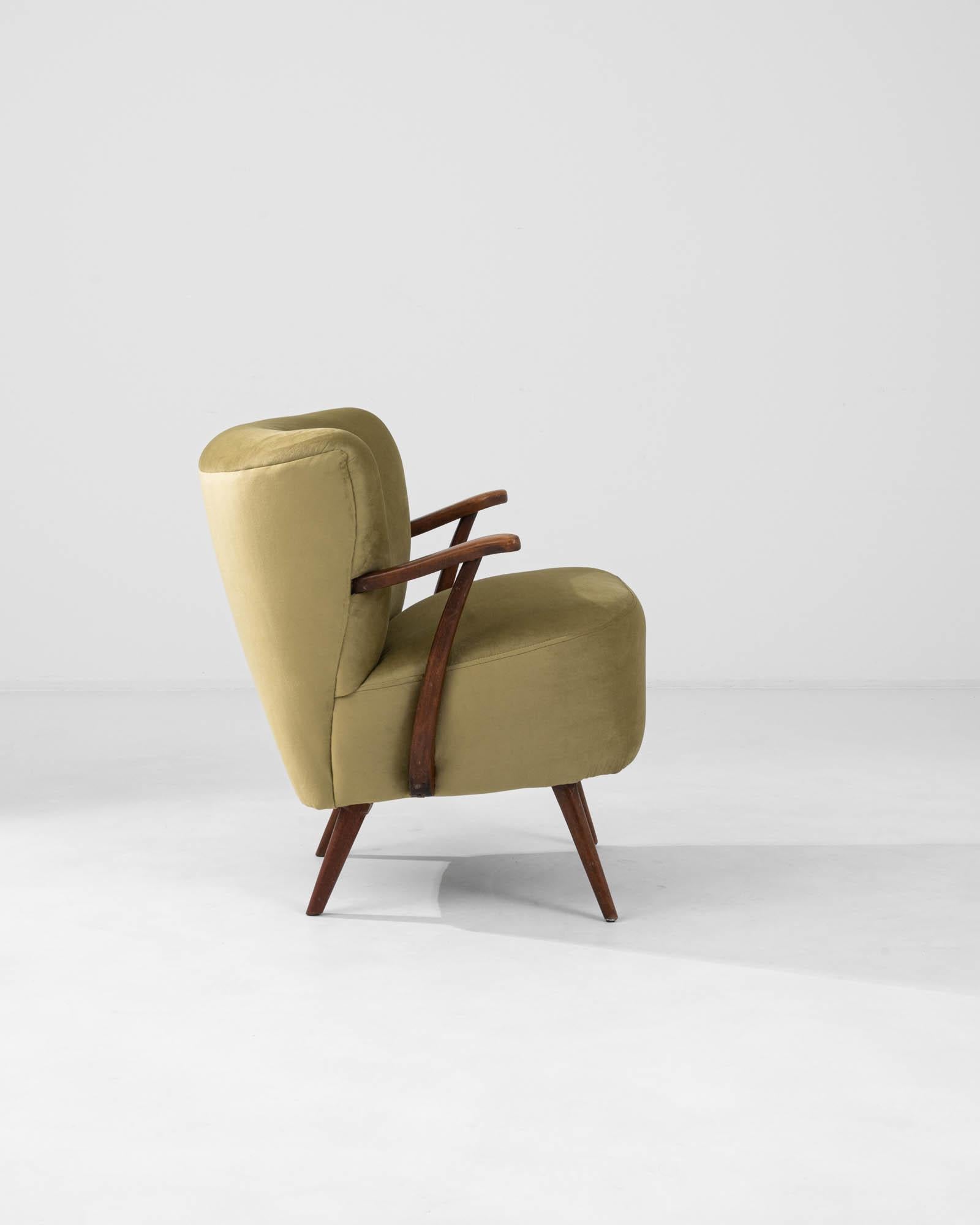 Upholstery 20th Century Danish Upholstered Armchair For Sale
