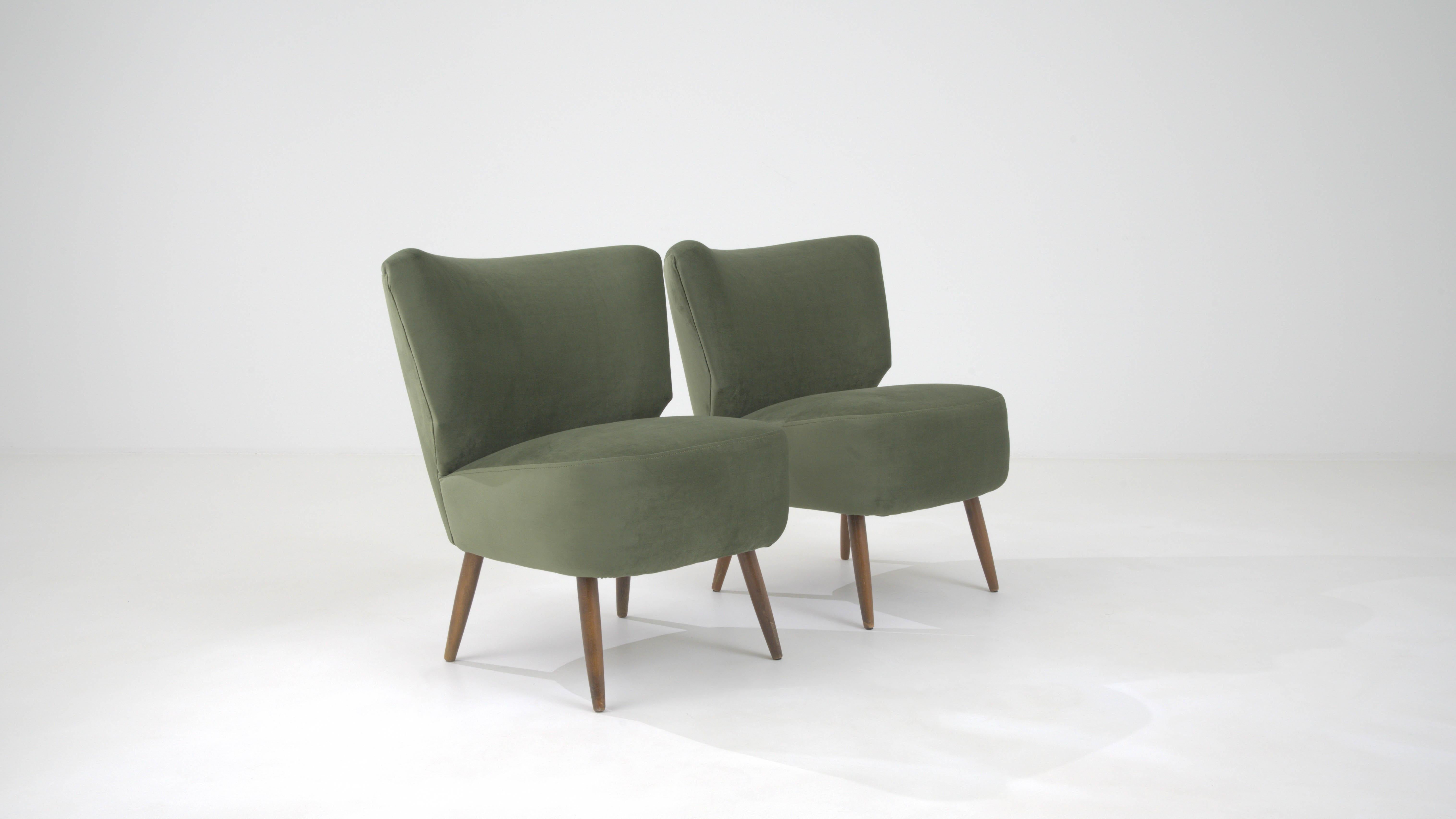 20th Century Danish Upholstered Armchairs, a Pair 6