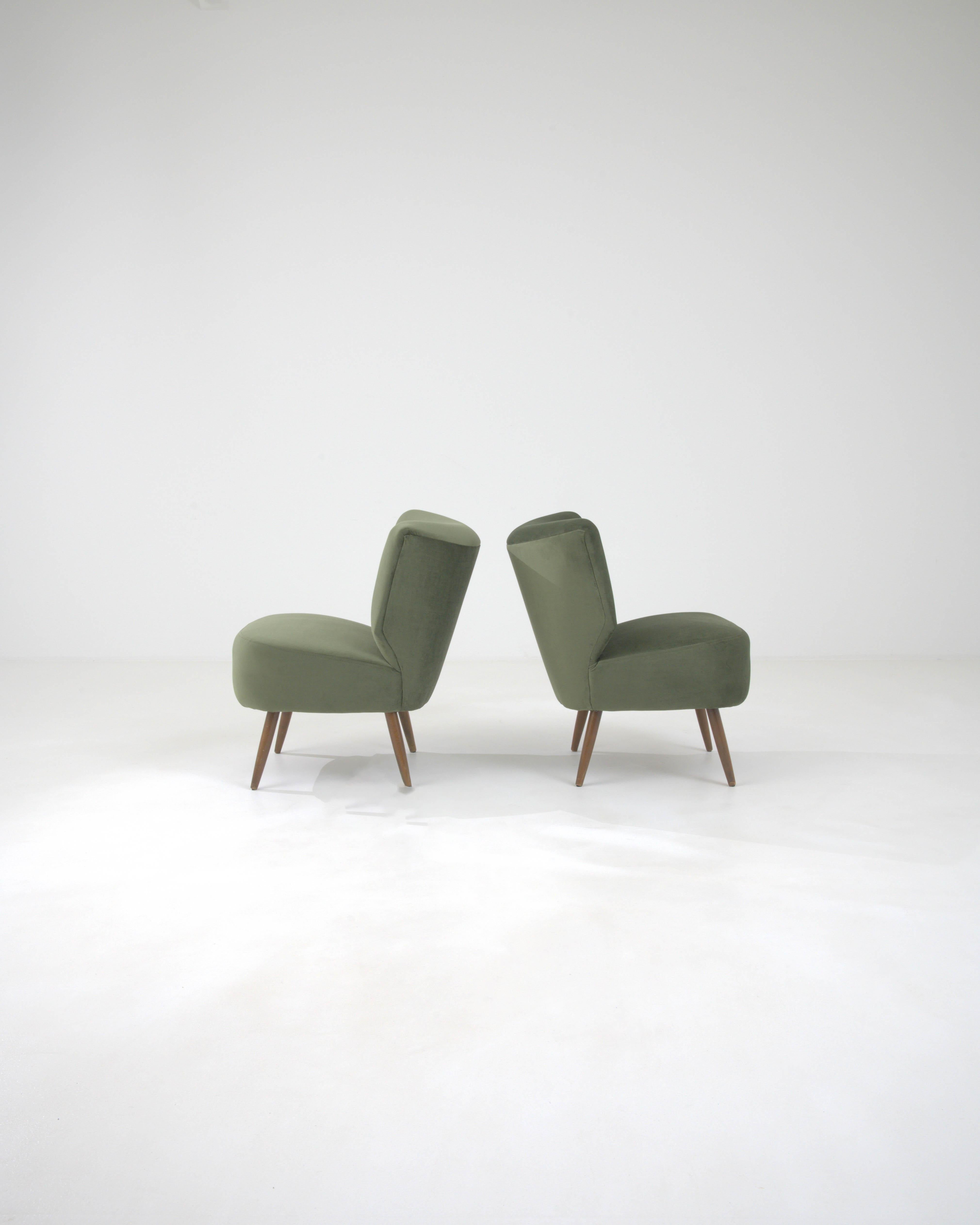 20th Century Danish Upholstered Armchairs, a Pair 1