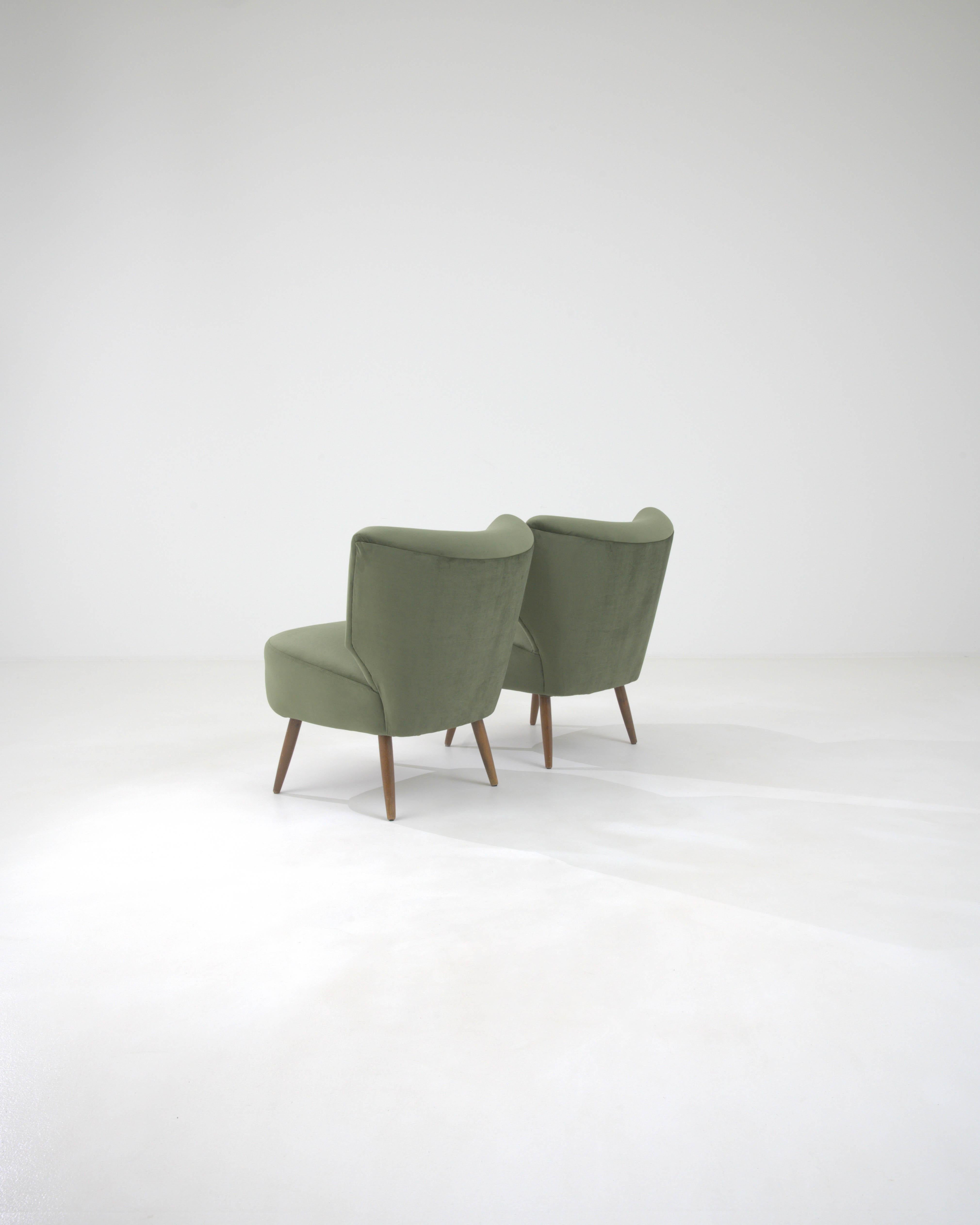 20th Century Danish Upholstered Armchairs, a Pair 2