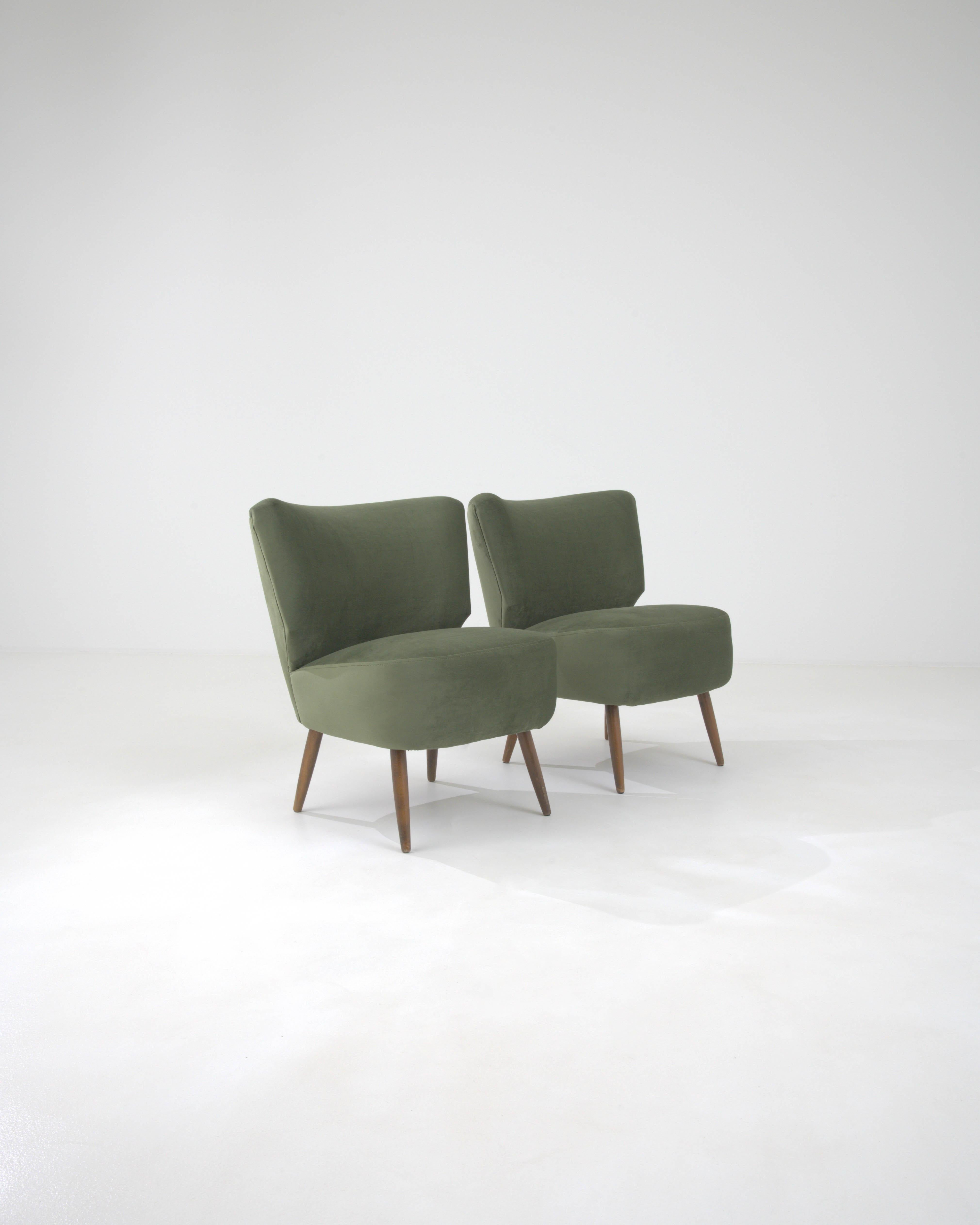 20th Century Danish Upholstered Armchairs, a Pair 4