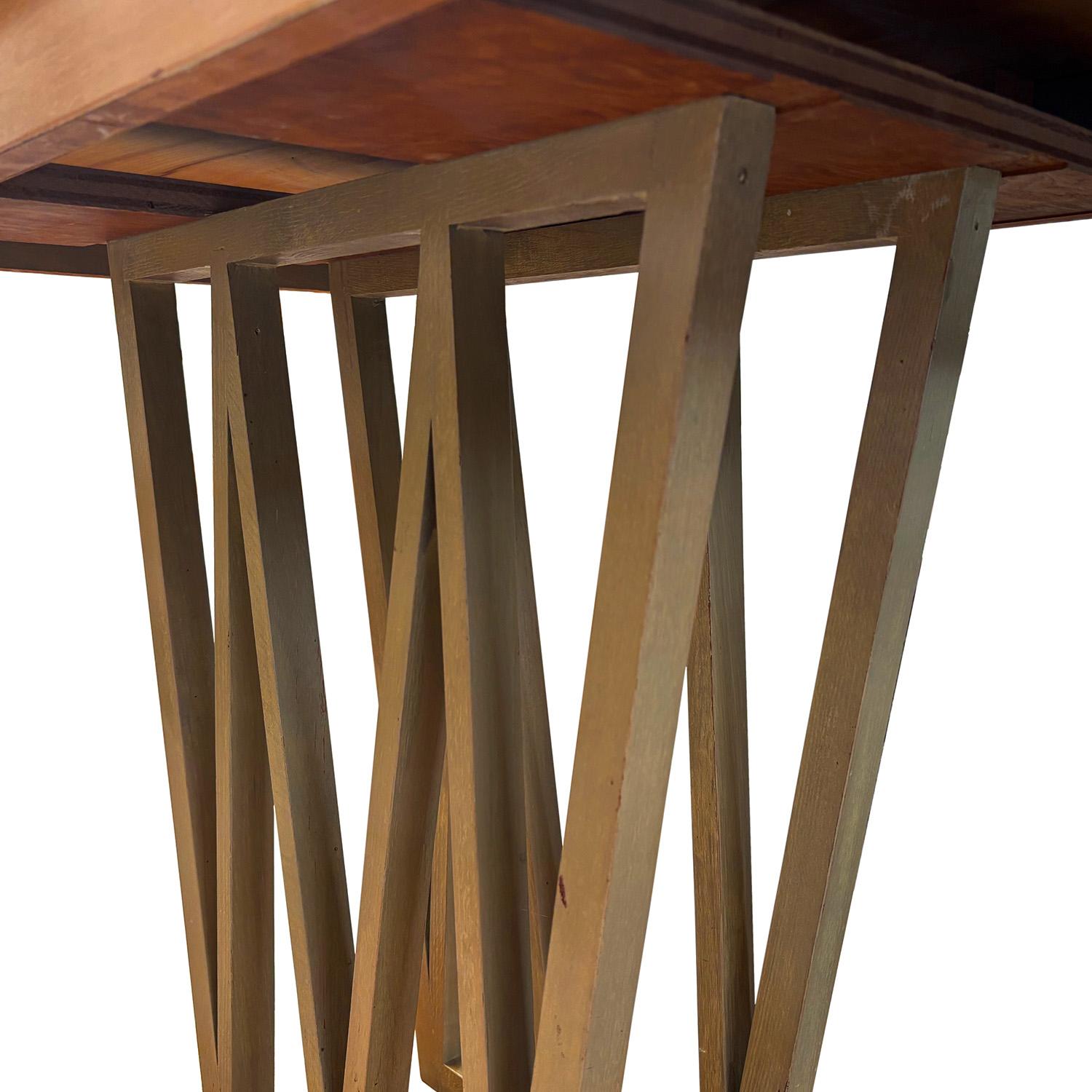 Table de salle à manger, table d'appoint en noyer pliante du 20e siècle, danoise, vintage et sculpturale en vente 3